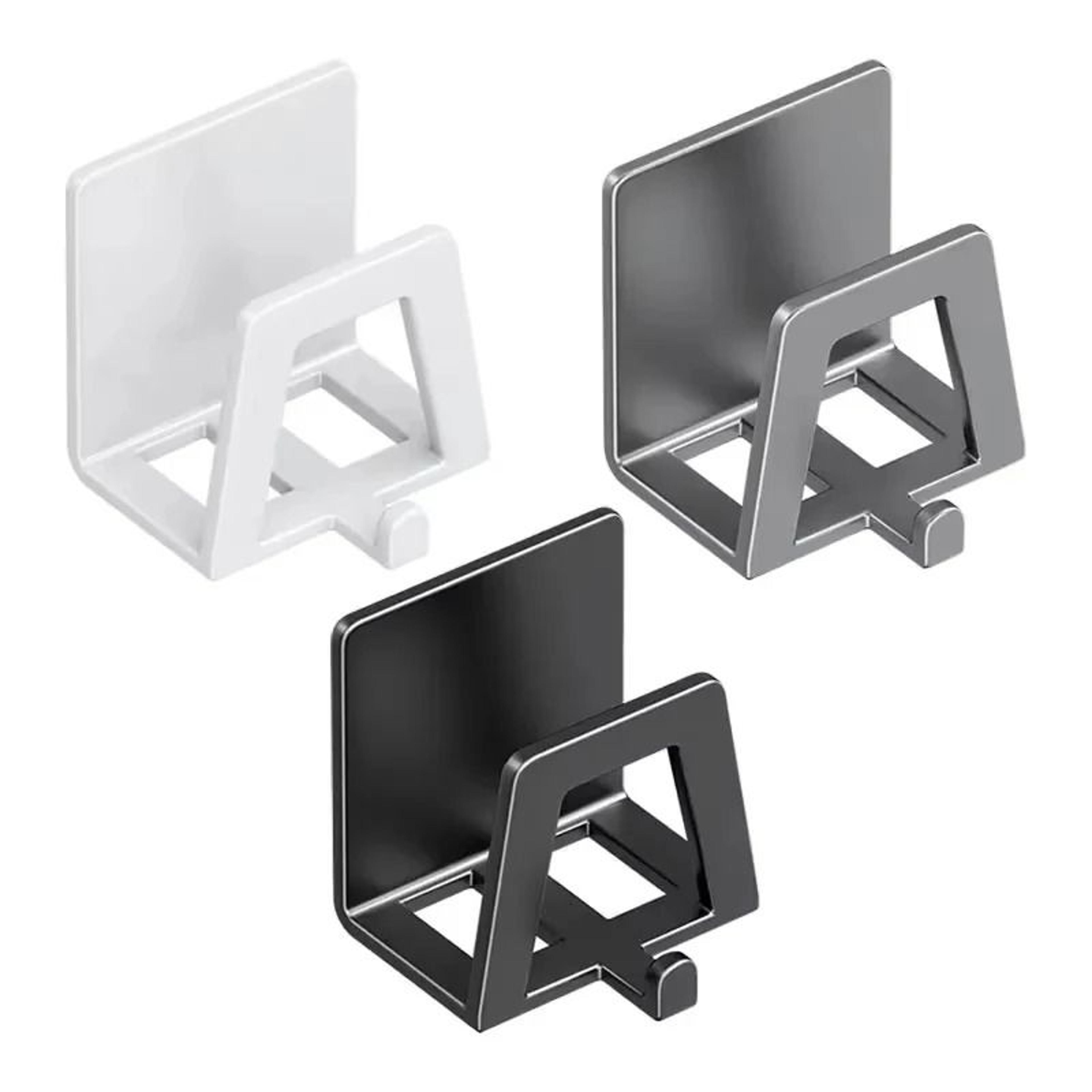 stainless steel self adhesive sponge holder for kitchen sink drying & storage