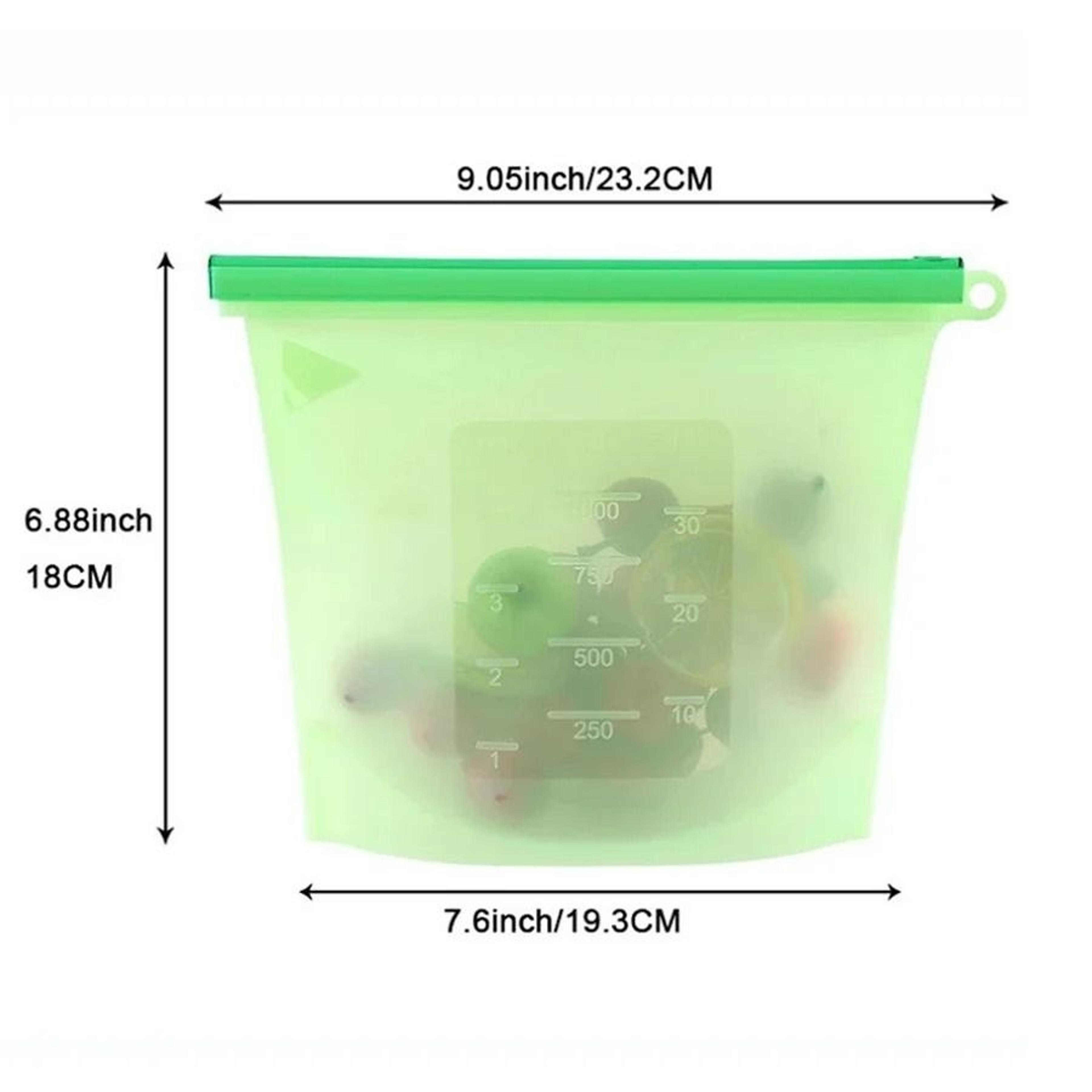 1000ml Reusable Silicone Food Storage Bag For Sandwiches Snacks Liquids  Freezer Storage 5