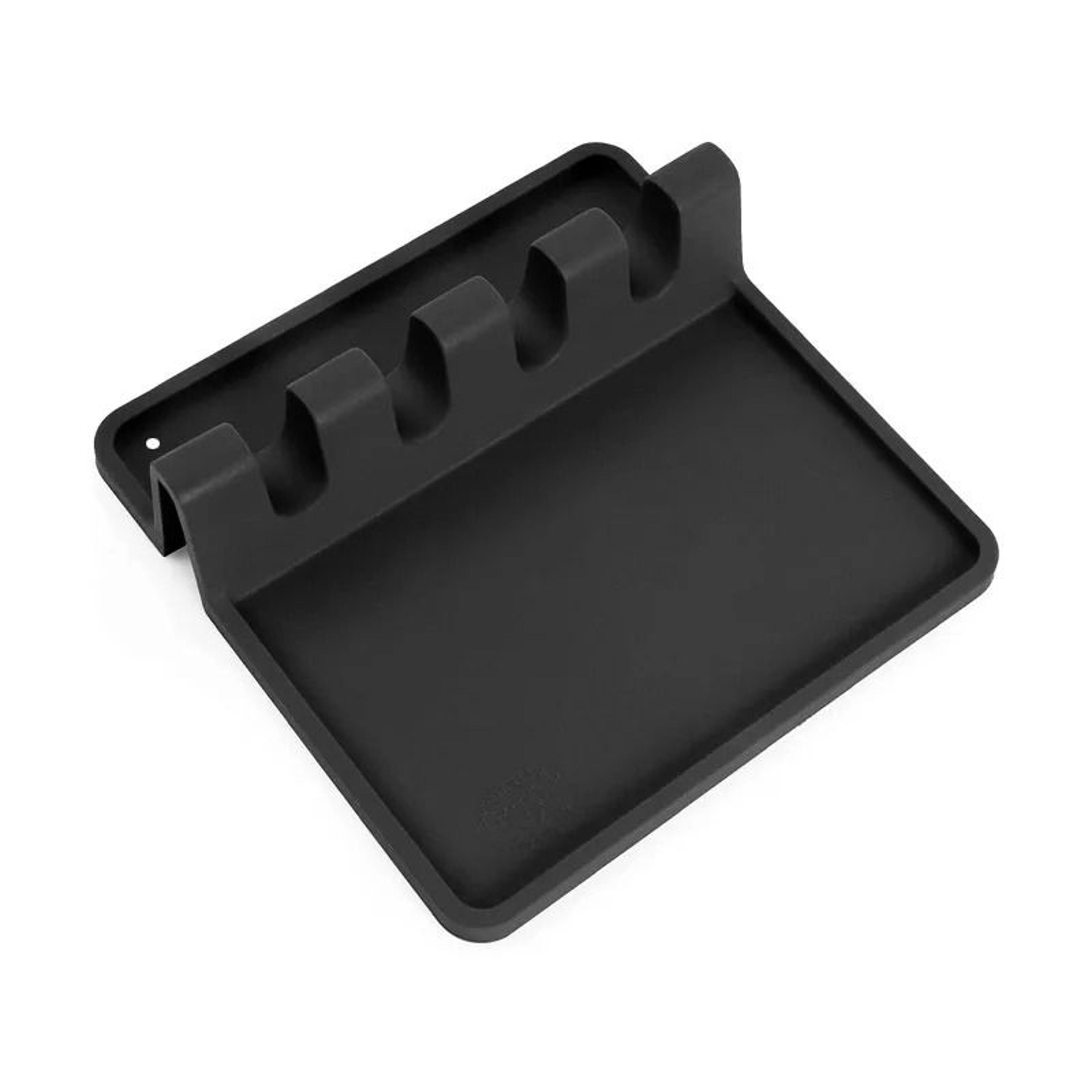 Silicone Utensil Rest  Kitchen Drying Rack NonSlip Spoon Holder Organizer Tray 6