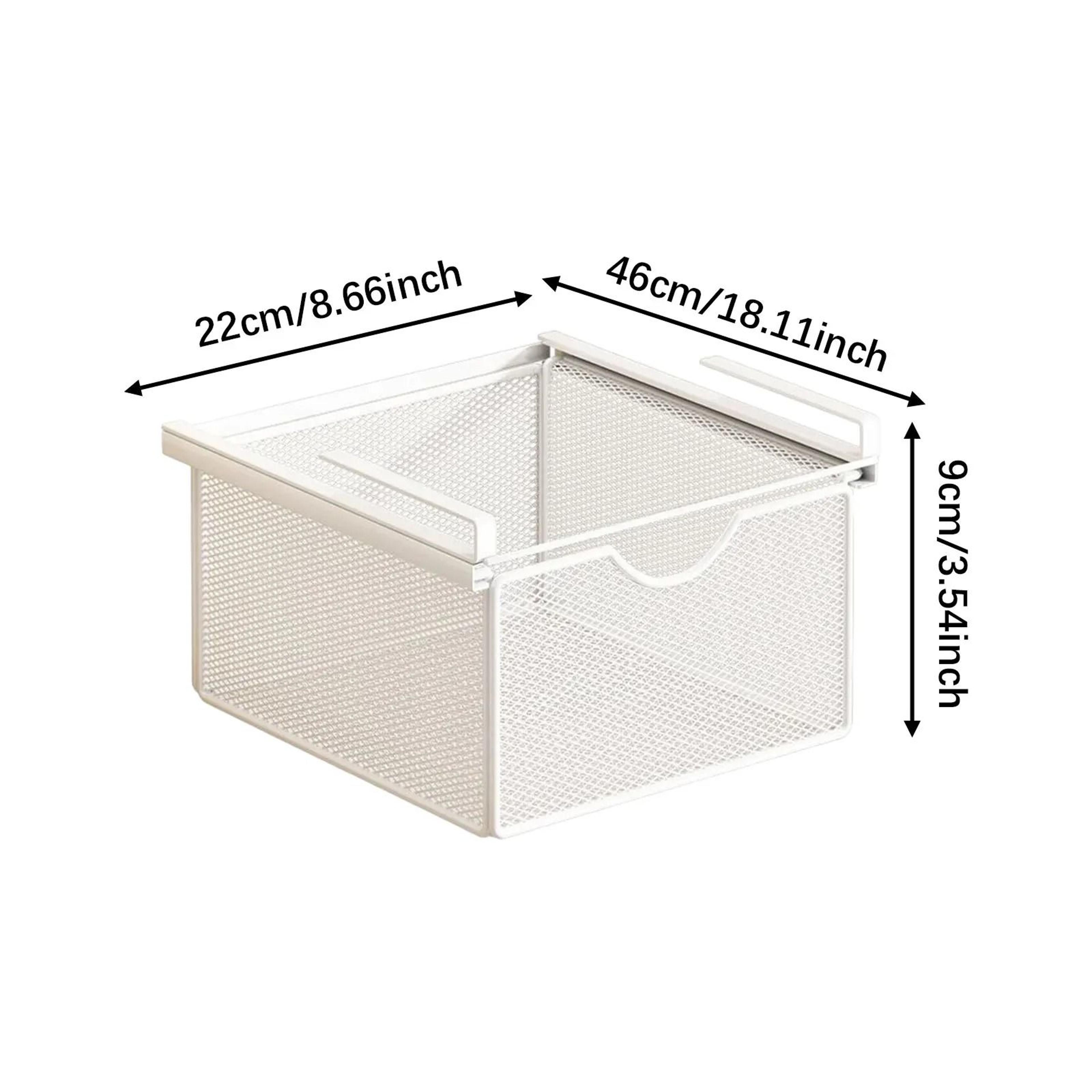 Under Shelf Hanging Storage Basket Space Saving Cabinet Organizer Rack For Kitchen Closet  Pantry 9
