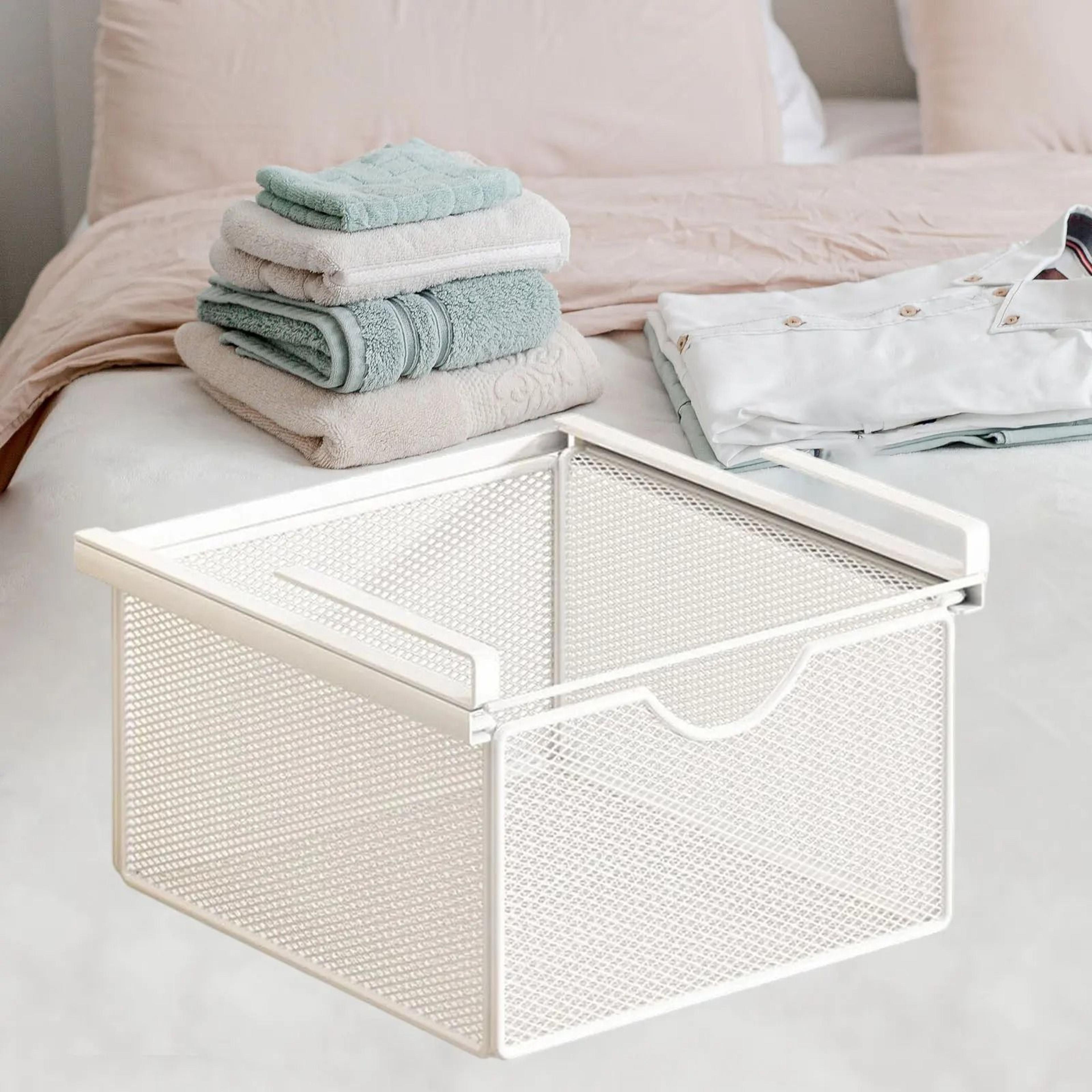 Under Shelf Hanging Storage Basket Space Saving Cabinet Organizer Rack For Kitchen Closet  Pantry 5