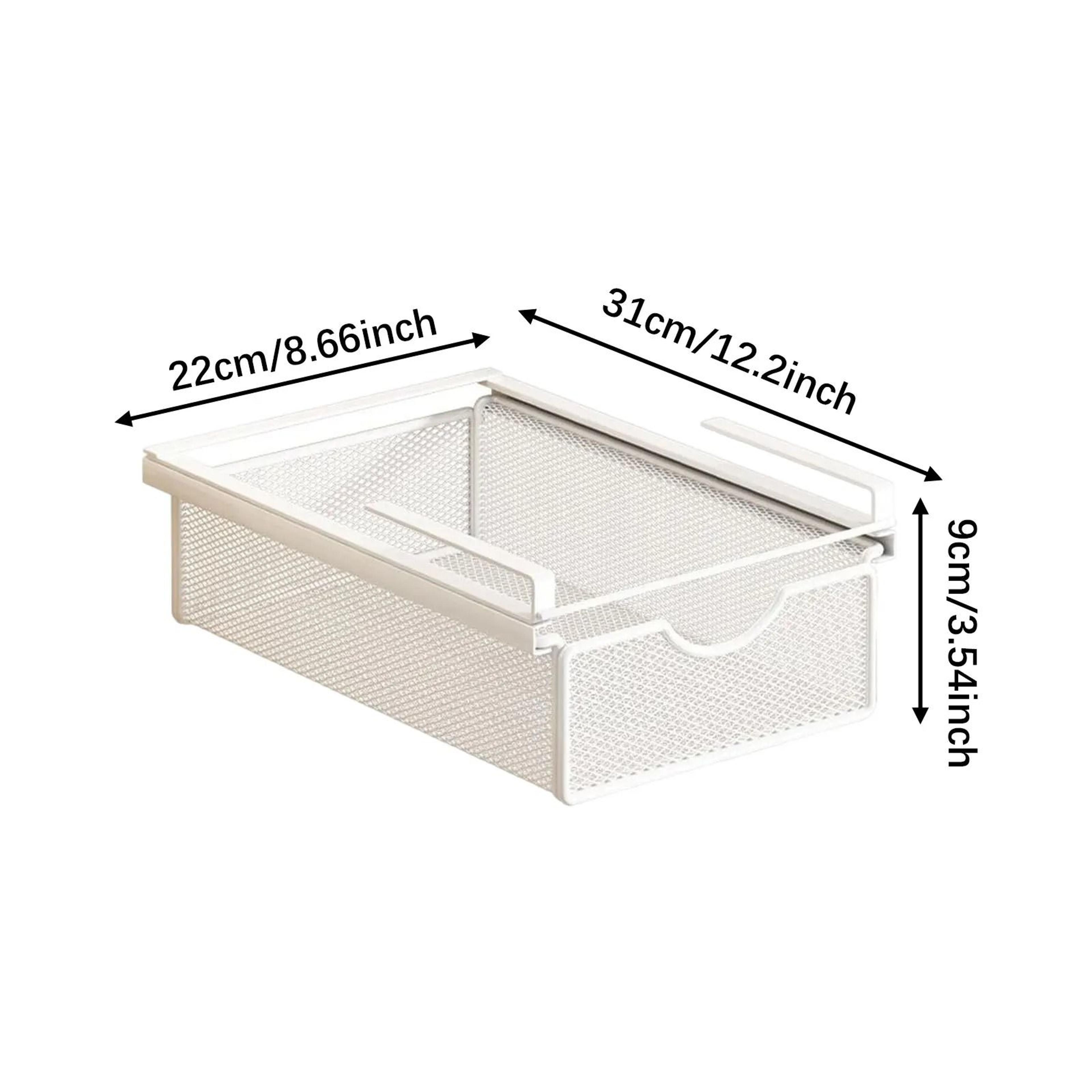 Under Shelf Hanging Storage Basket Space Saving Cabinet Organizer Rack For Kitchen Closet  Pantry 6