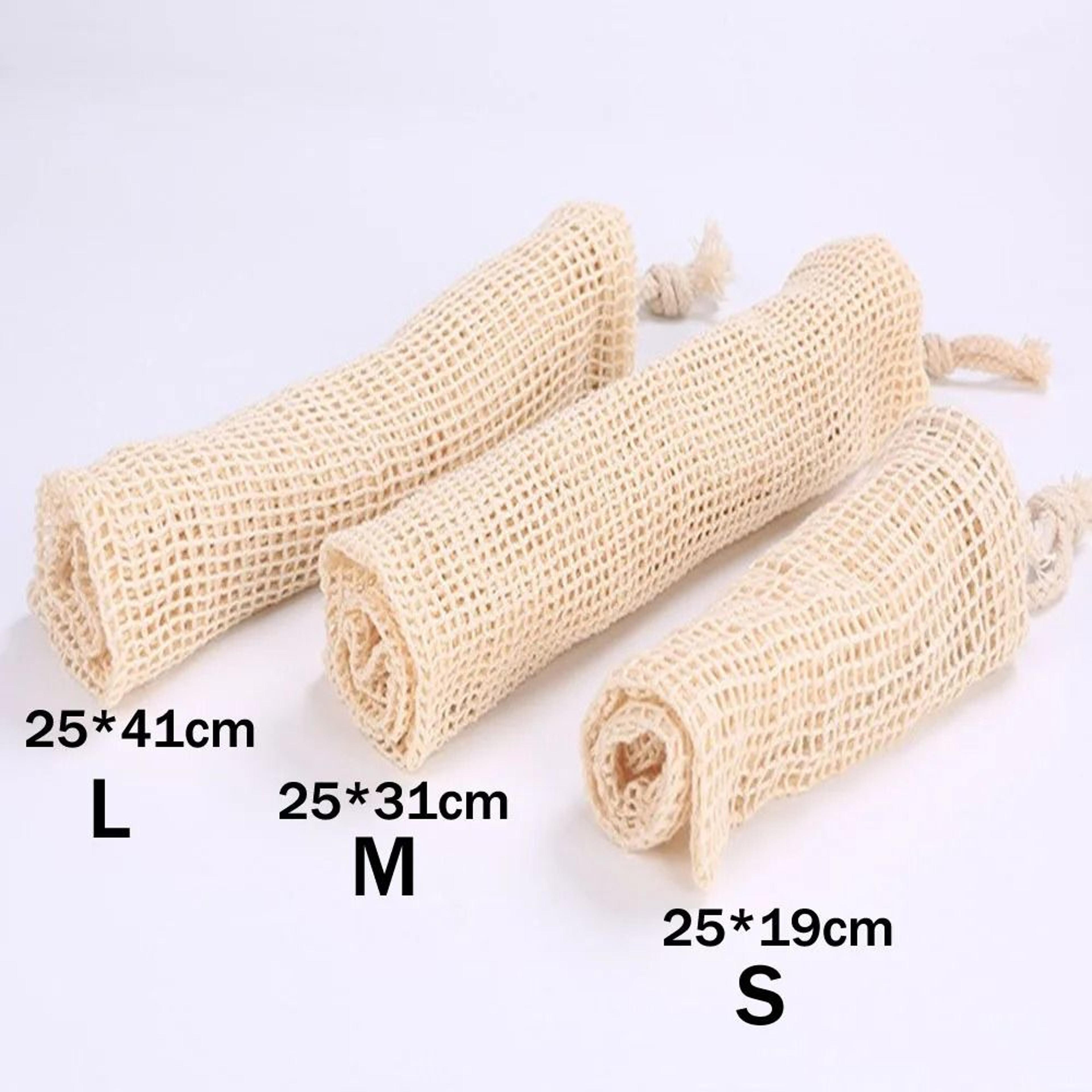 Reusable Cotton Mesh Produce Storage Bags With Drawstring For Fruits And Vegetables 6