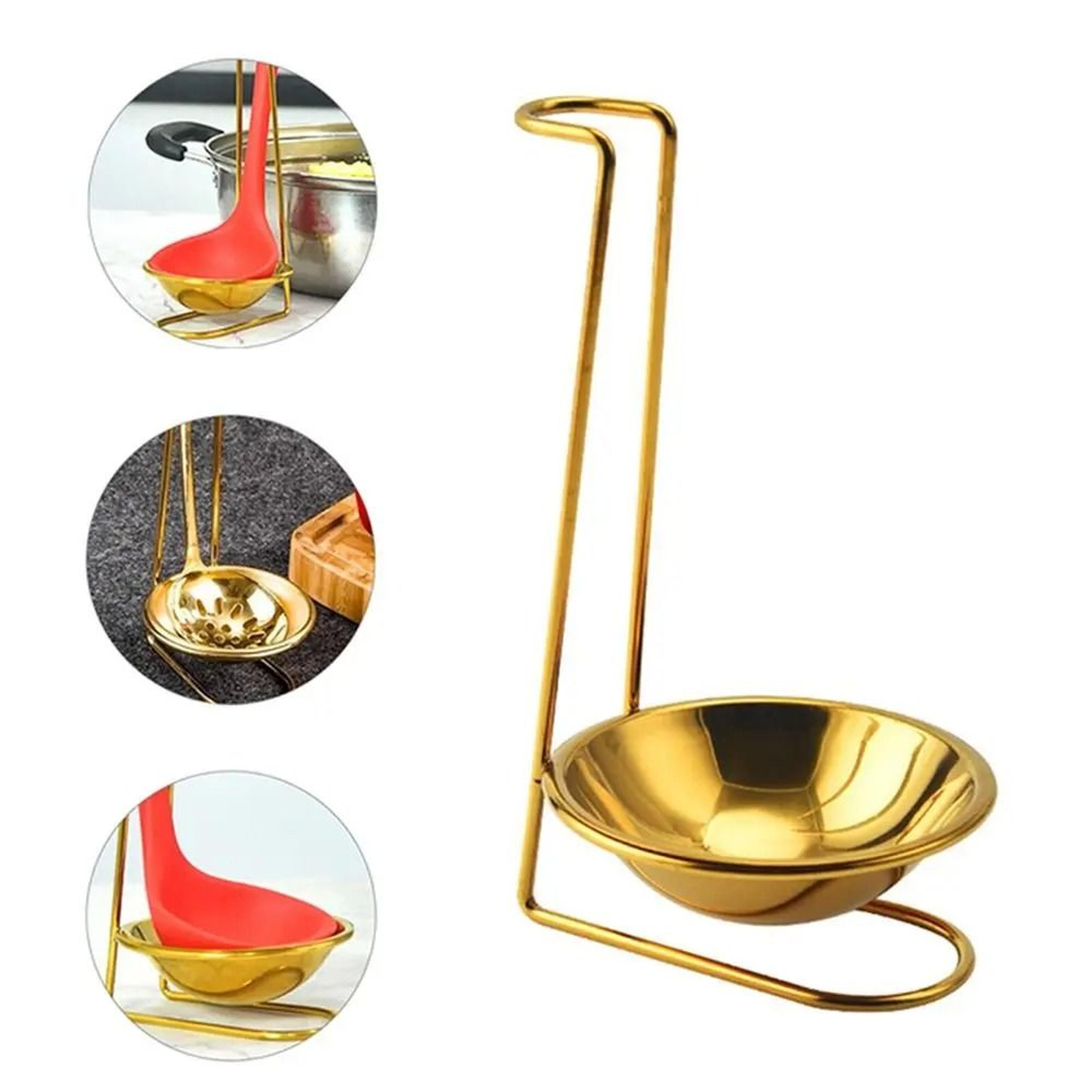 Vertical Ladle  Spoon Rest Stand  Single Or Double Utensil Holder For Kitchen Organization 1