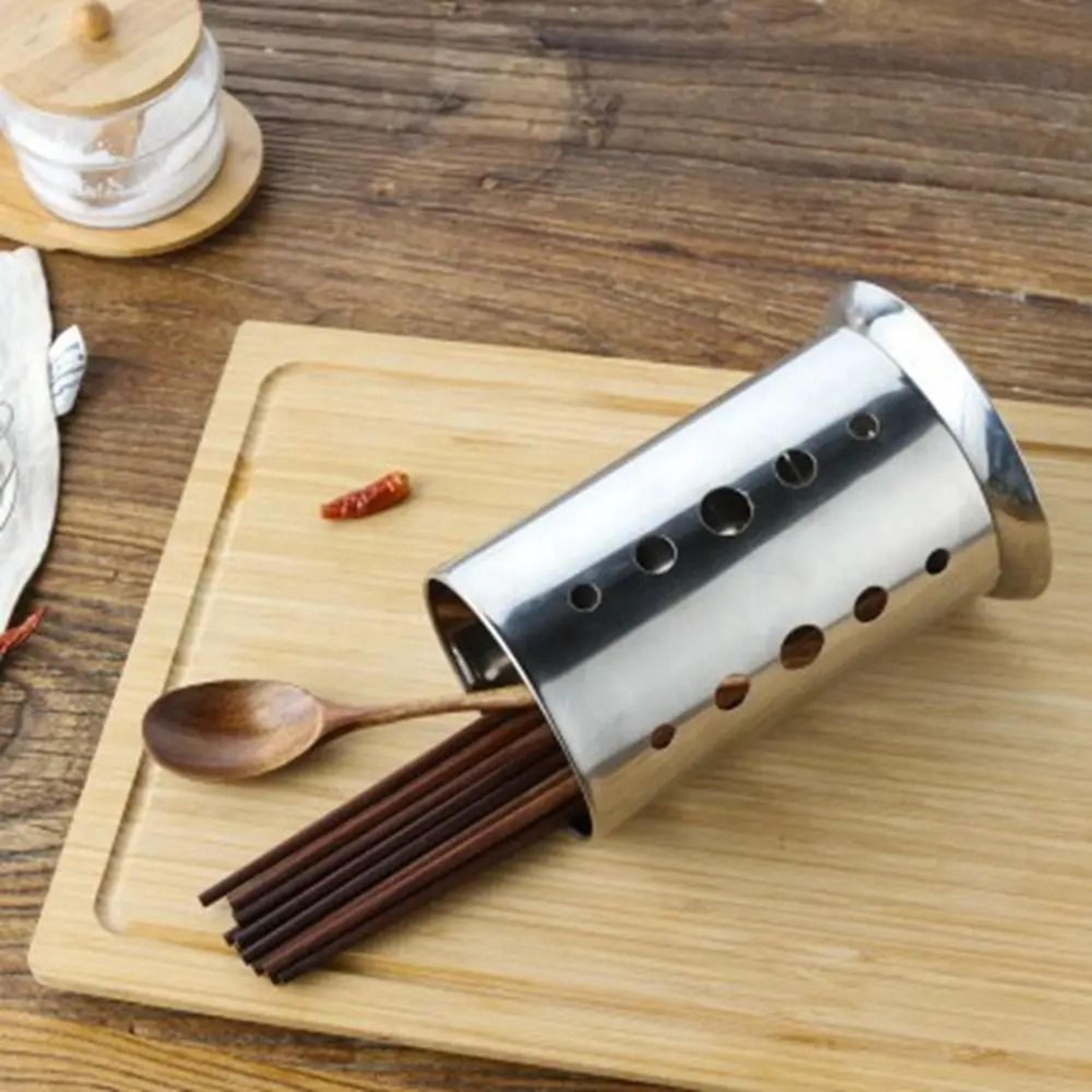 Durable Cutlery Drain Rack With Chopstick Holder For Kitchen Counter Organization 3