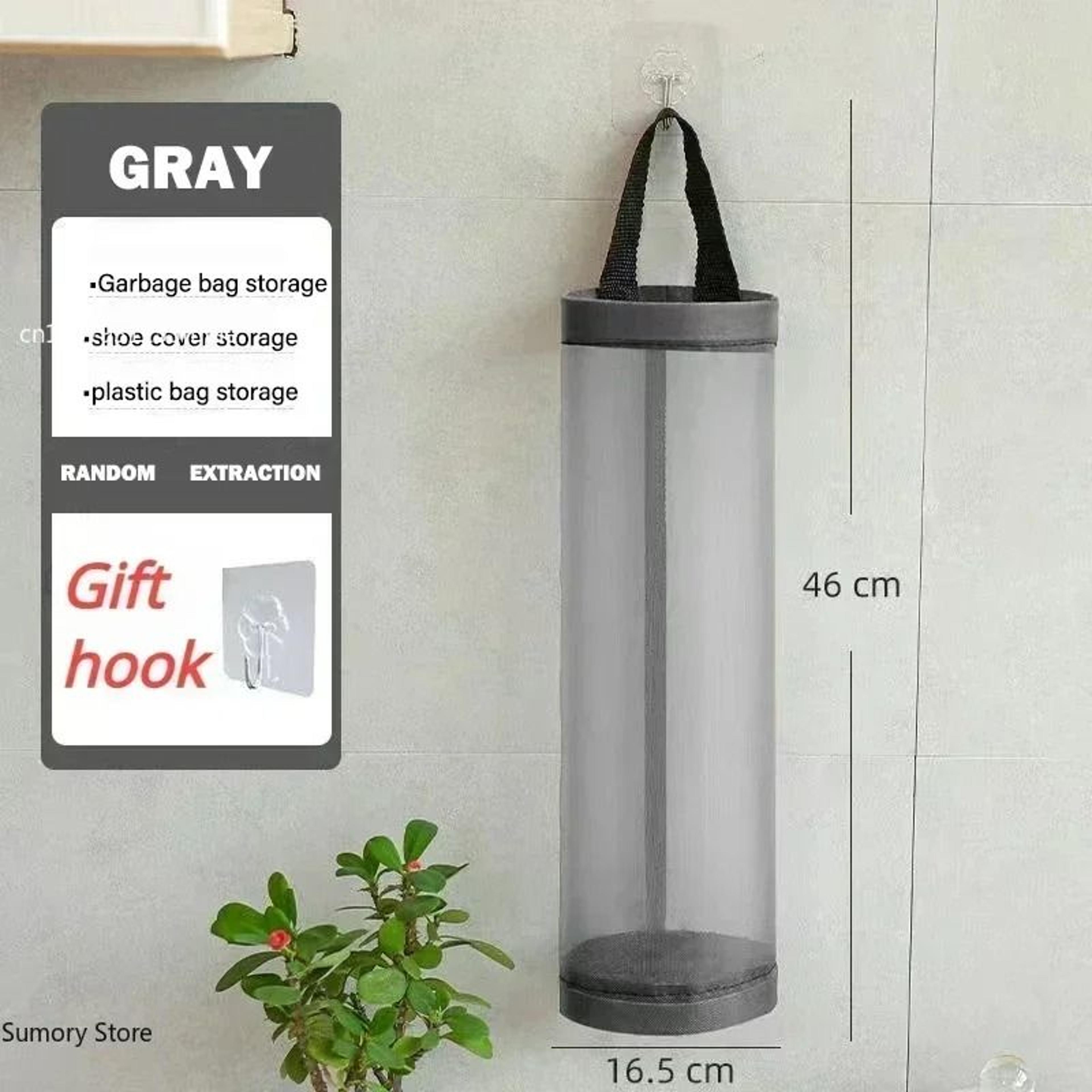 Wall Mounted Grocery Bag Holder Dispenser  SpaceSaving Plastic  Trash Bag Organizer 4