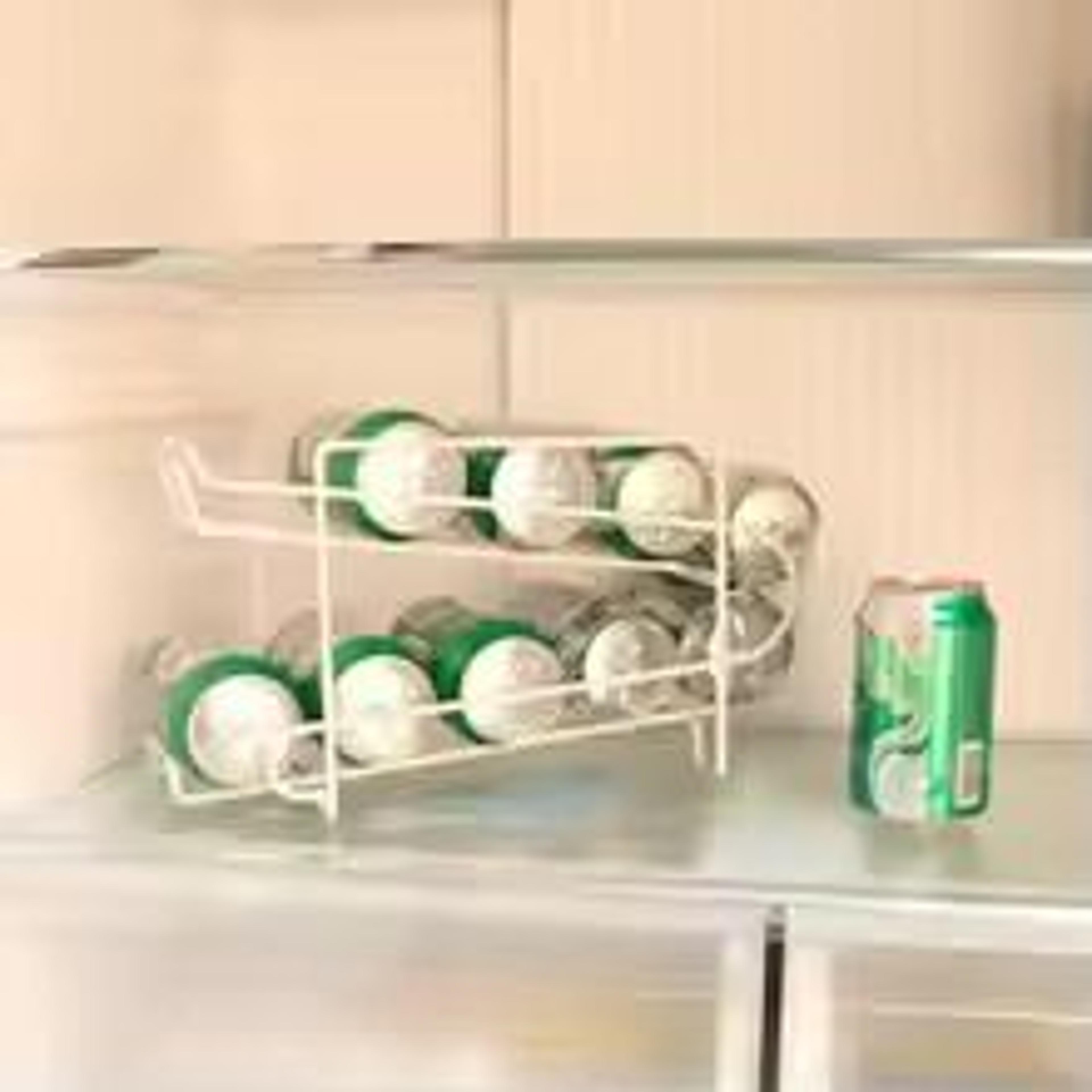 DoubleLayer Rolling Soda Can Storage Rack  Iron Beverage Organizer For Cola Beer  Drink Cans 4