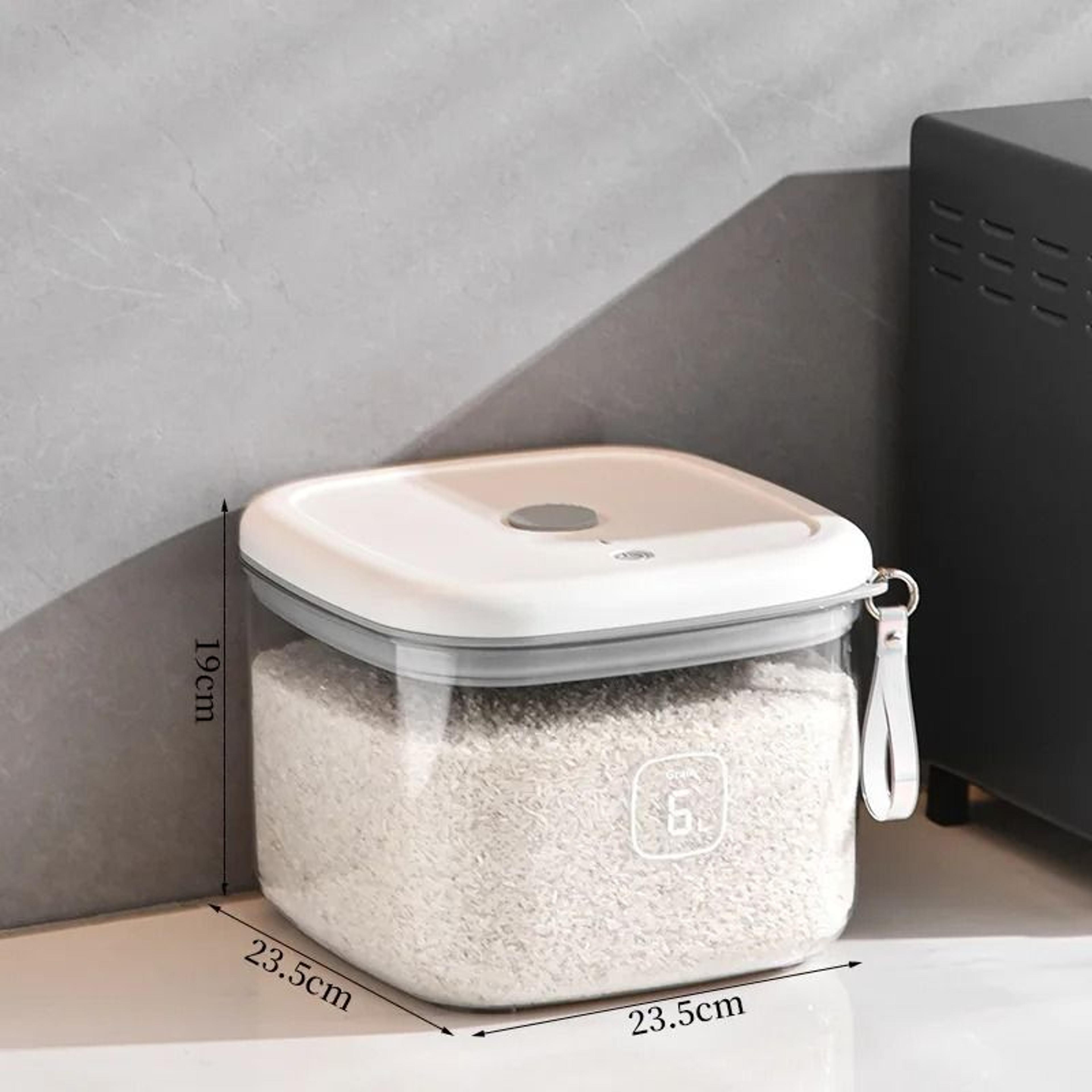 Large Capacity Airtight Rice Storage Bucket  MoistureProof Grain Container With Smart Dispensing Li 6