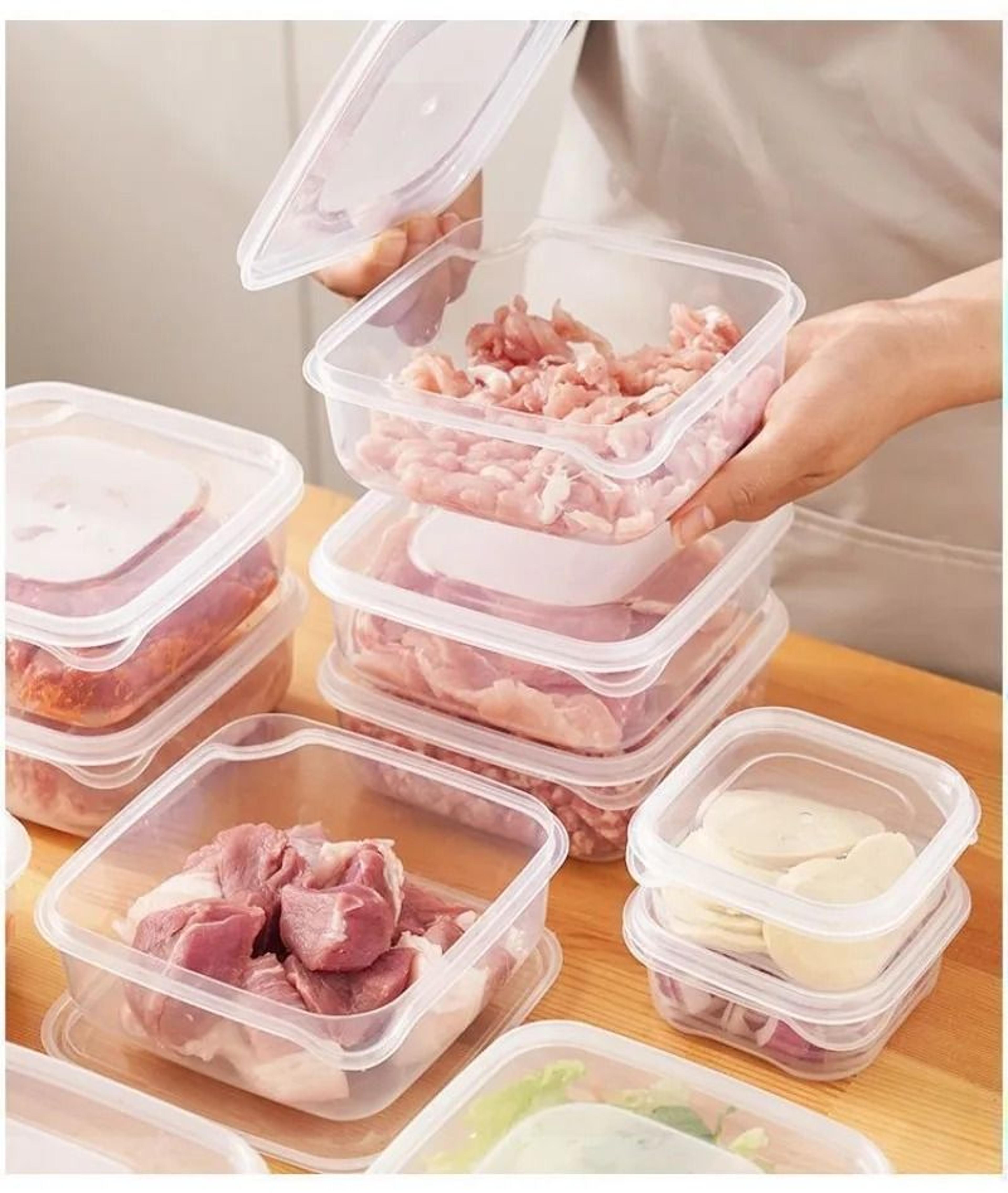 Freezer Safe Meat Storage Container With Lid For Refrigerator And Microwave Use 4