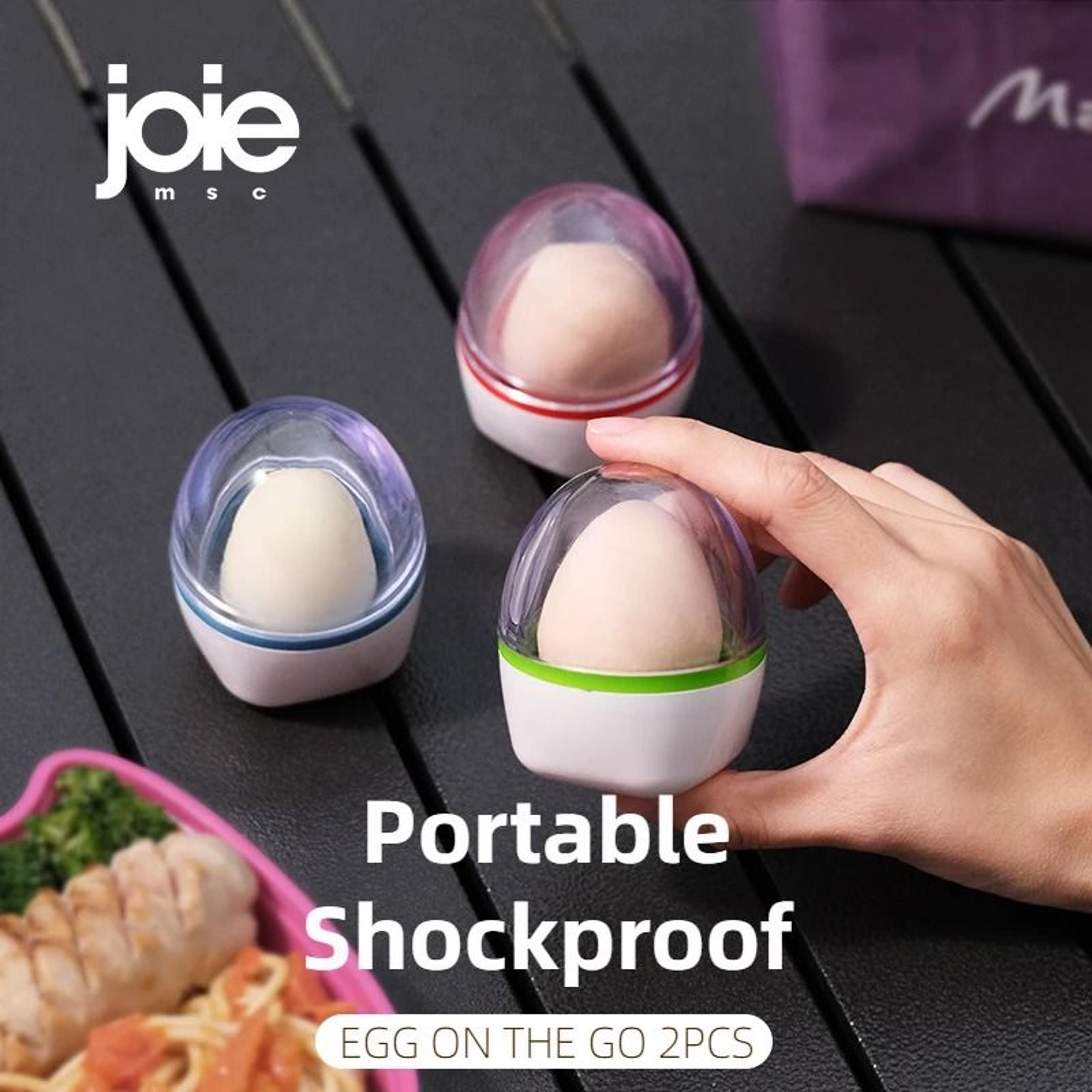 Portable Egg Holder Case With 2 Egg Cups For Travel Camping  Lunch Storage 2
