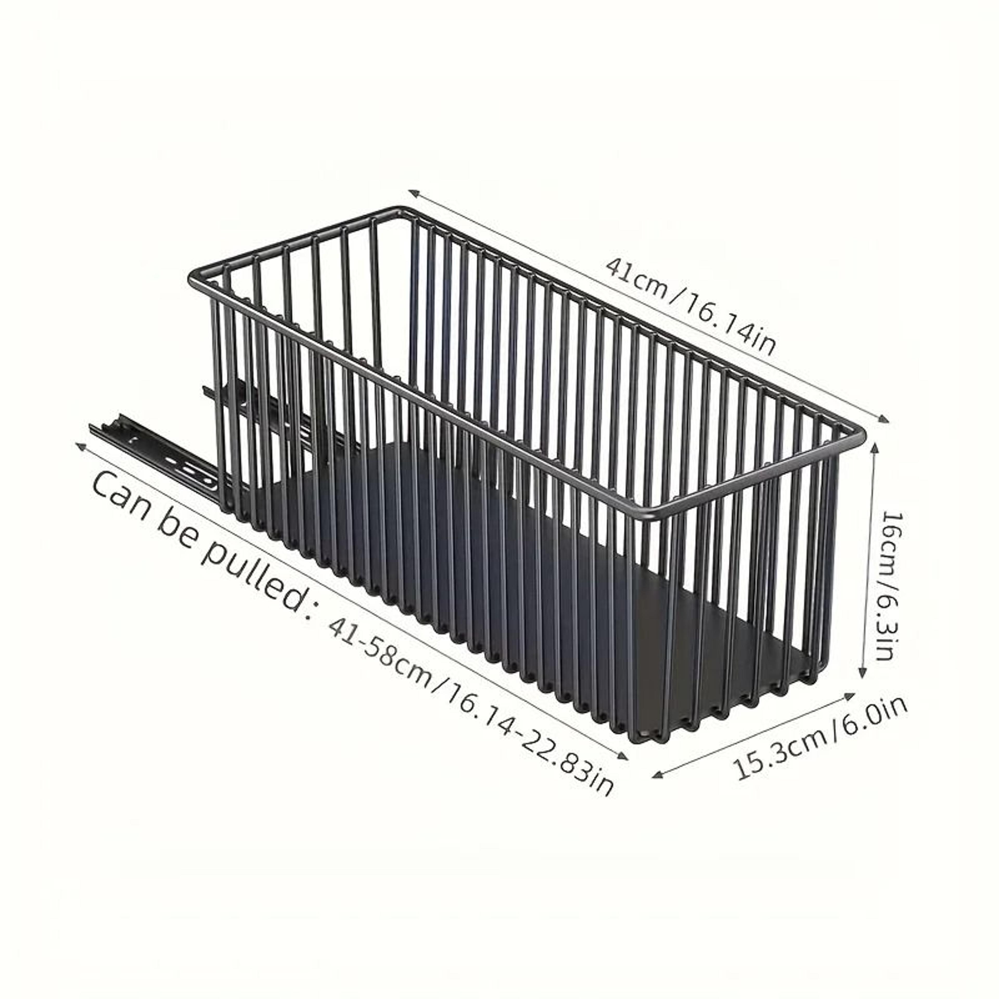 Pull Out Cabinet Organizer Basket With Slide Out Storage Drawer 2