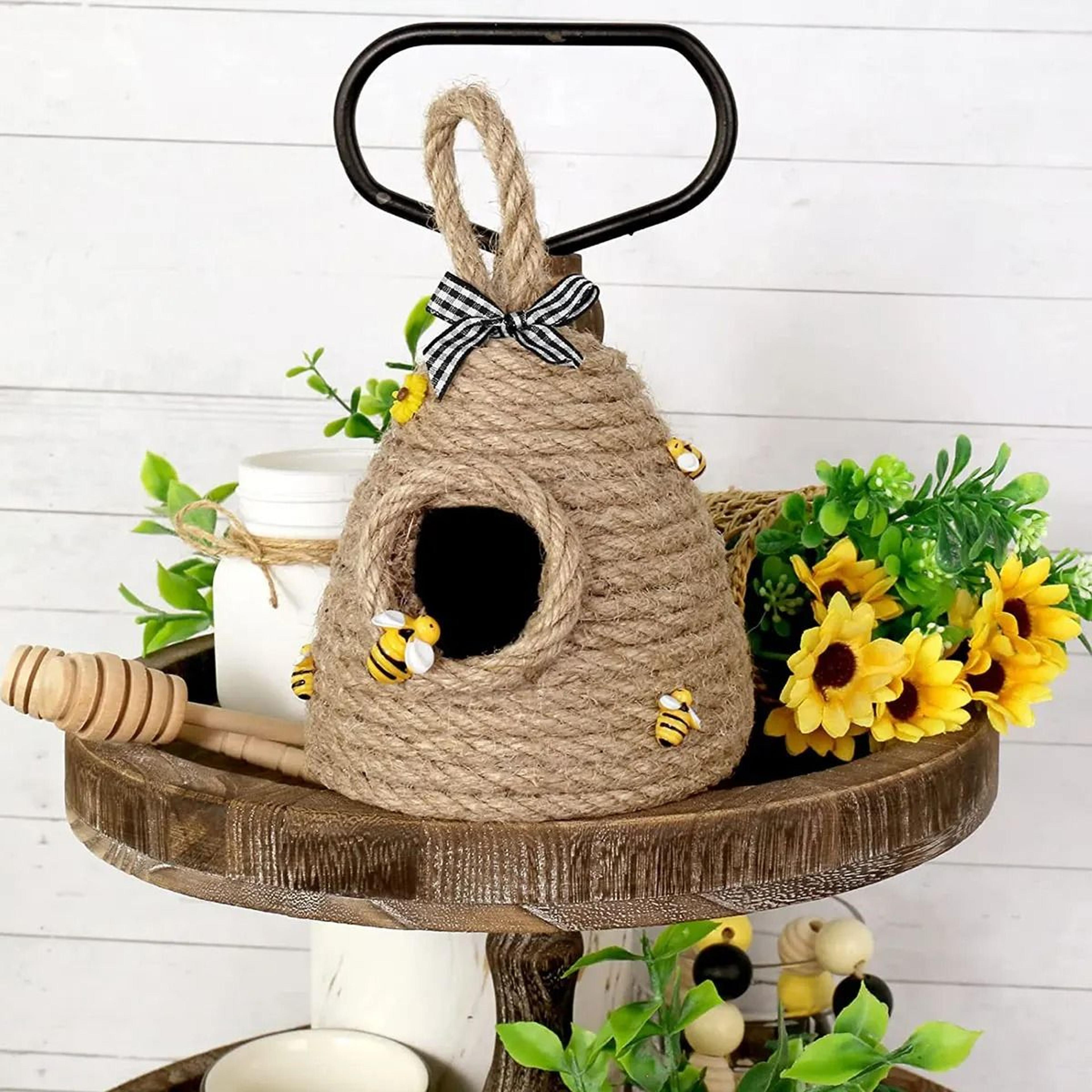 Handmade Beehive Tiered Tray Decor 1