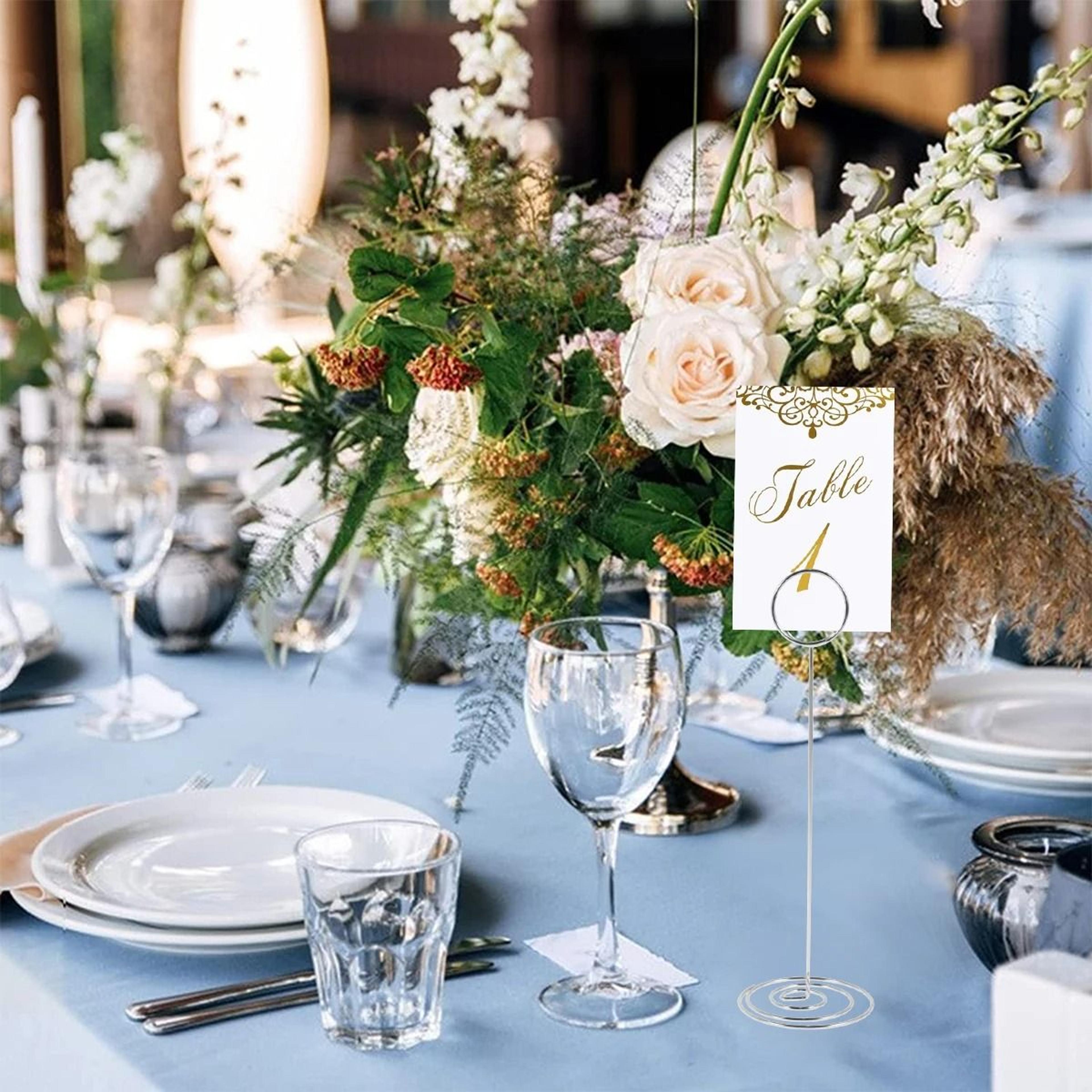 12 Piece Metal Table Number Holders 5