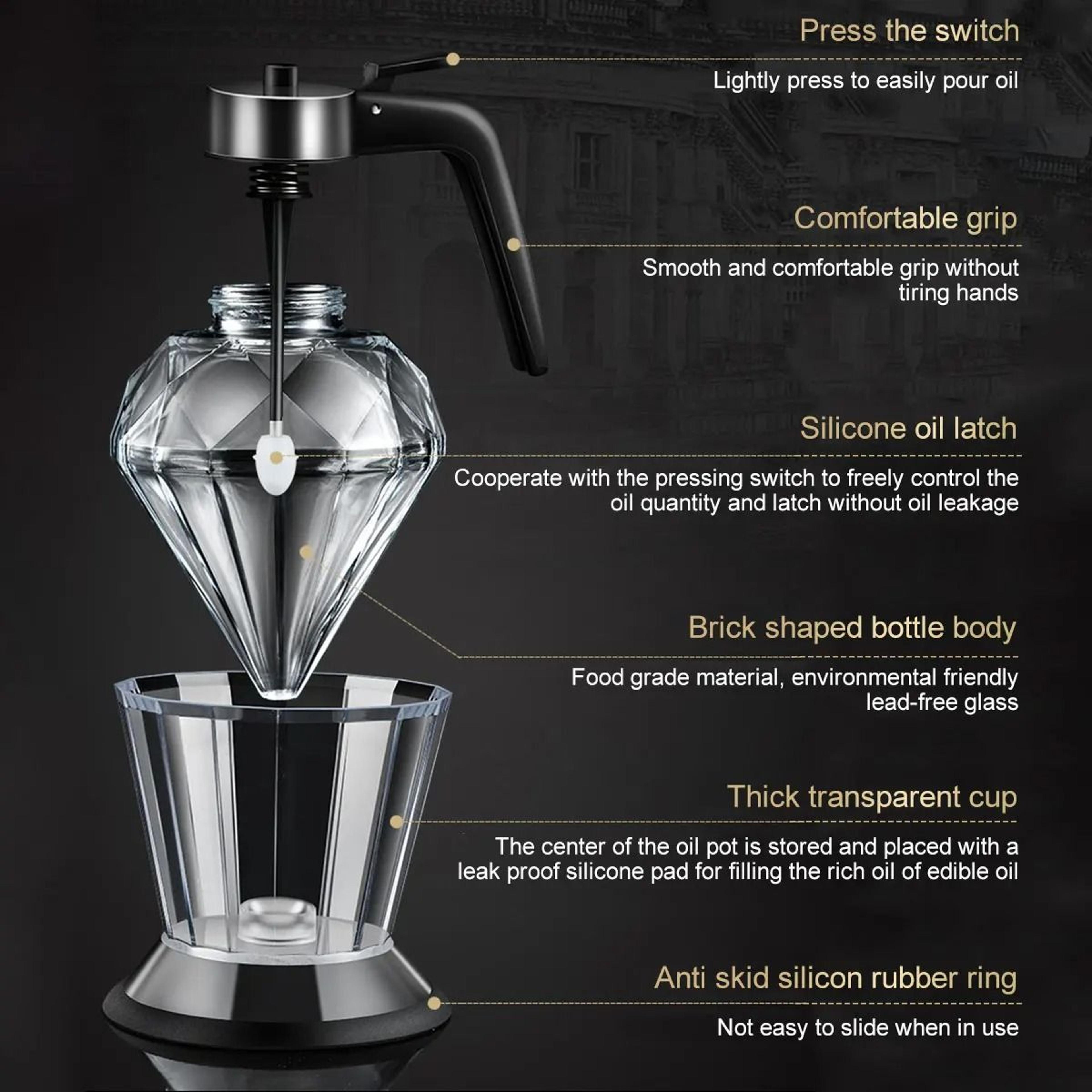 Diamond Glass Honey Dispenser 2