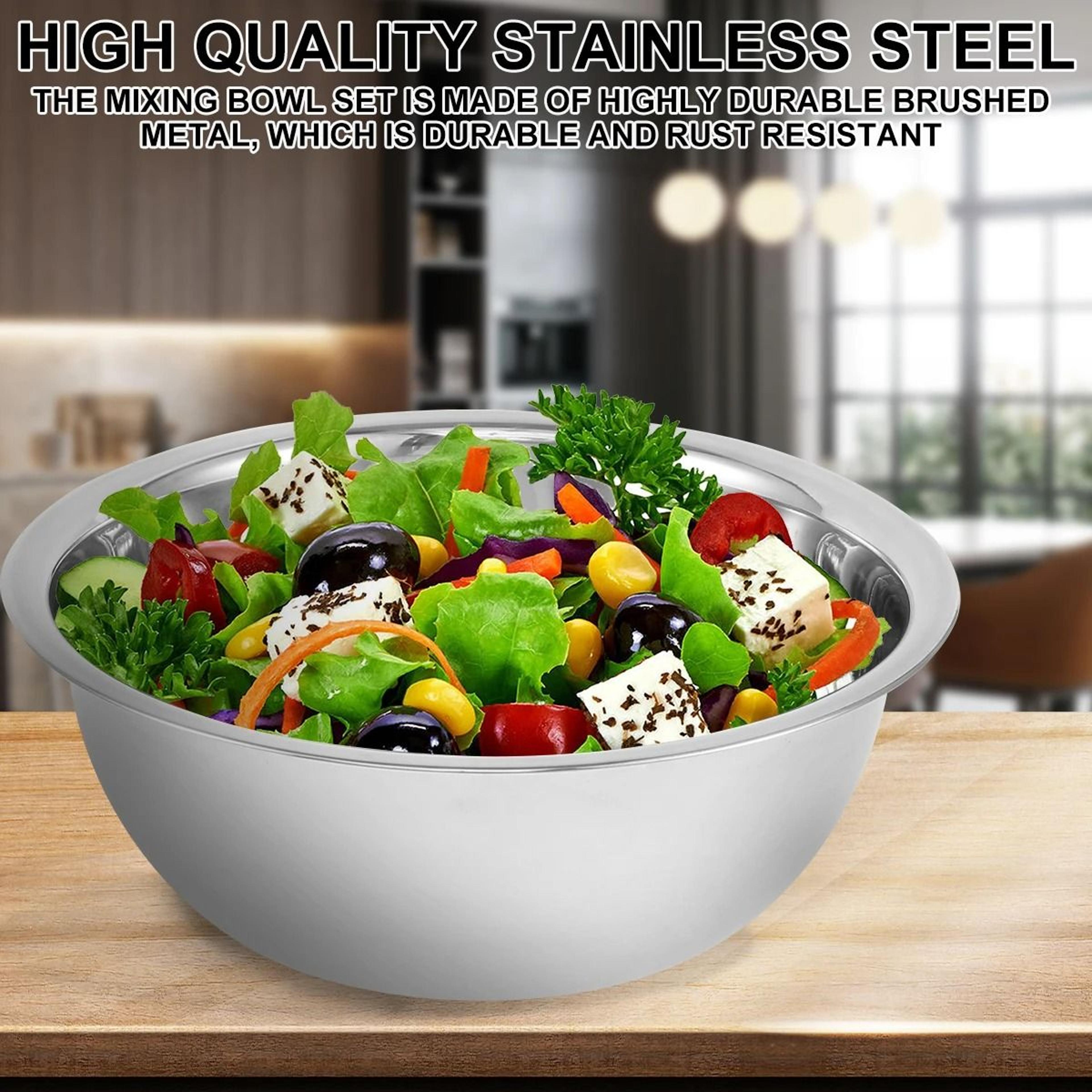 Stainless Steel Mixing Bowl Set 4