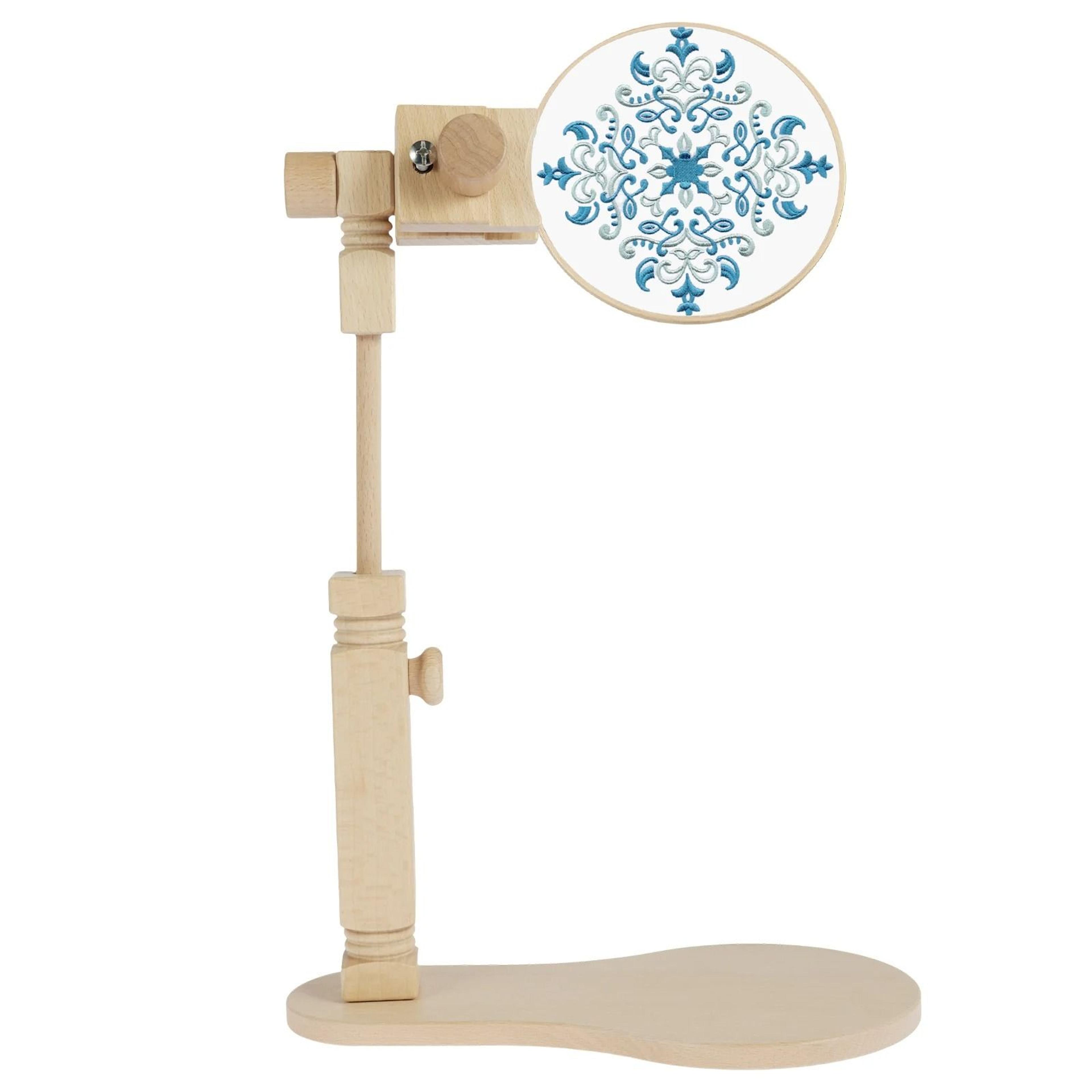360 rotating embroidery hoop stand
