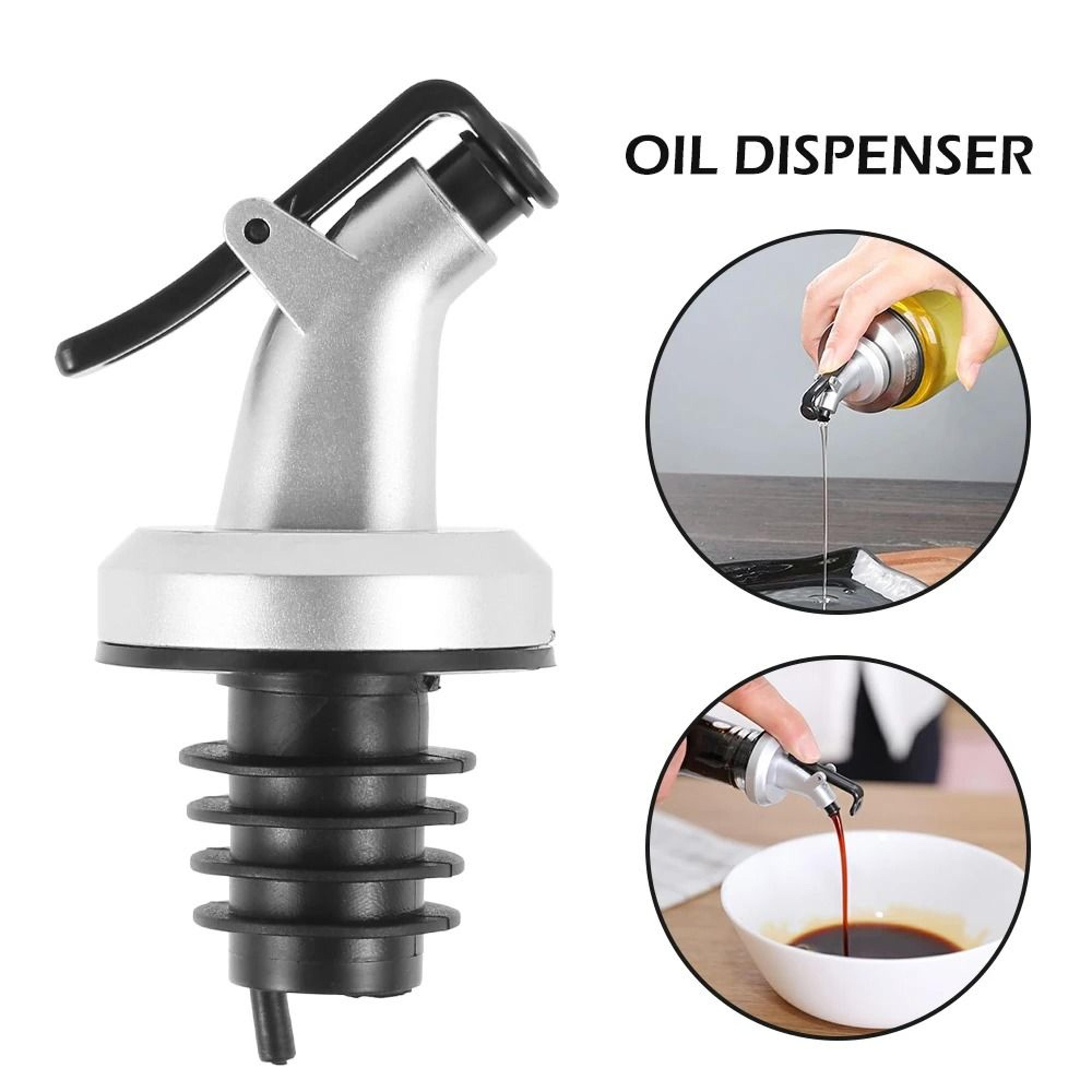 stainless steel oil bottle pourer