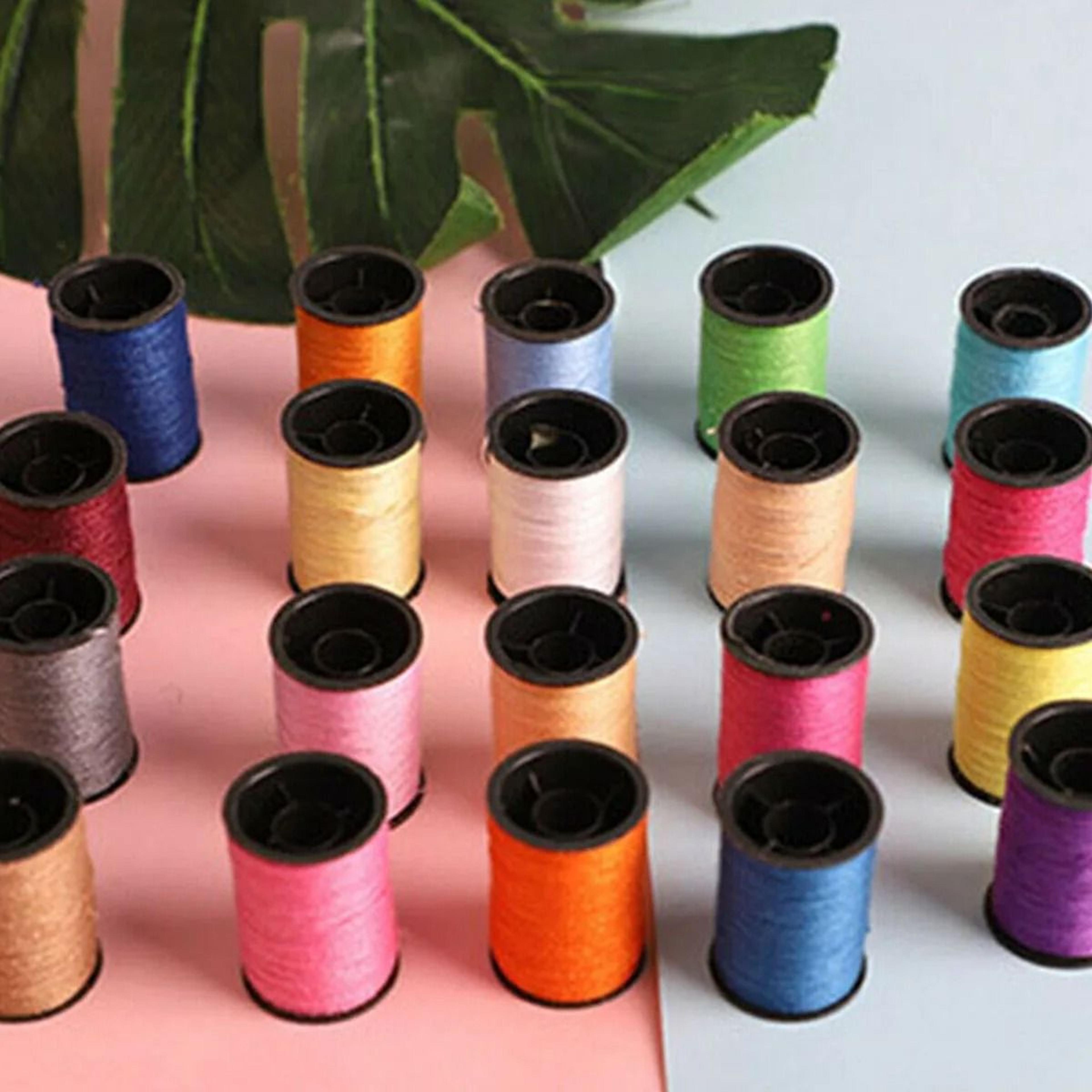 60Piece Assorted Polyester Sewing Thread  Bobbin Kit  Reusable Spools For Hand  Machine Sewing 2