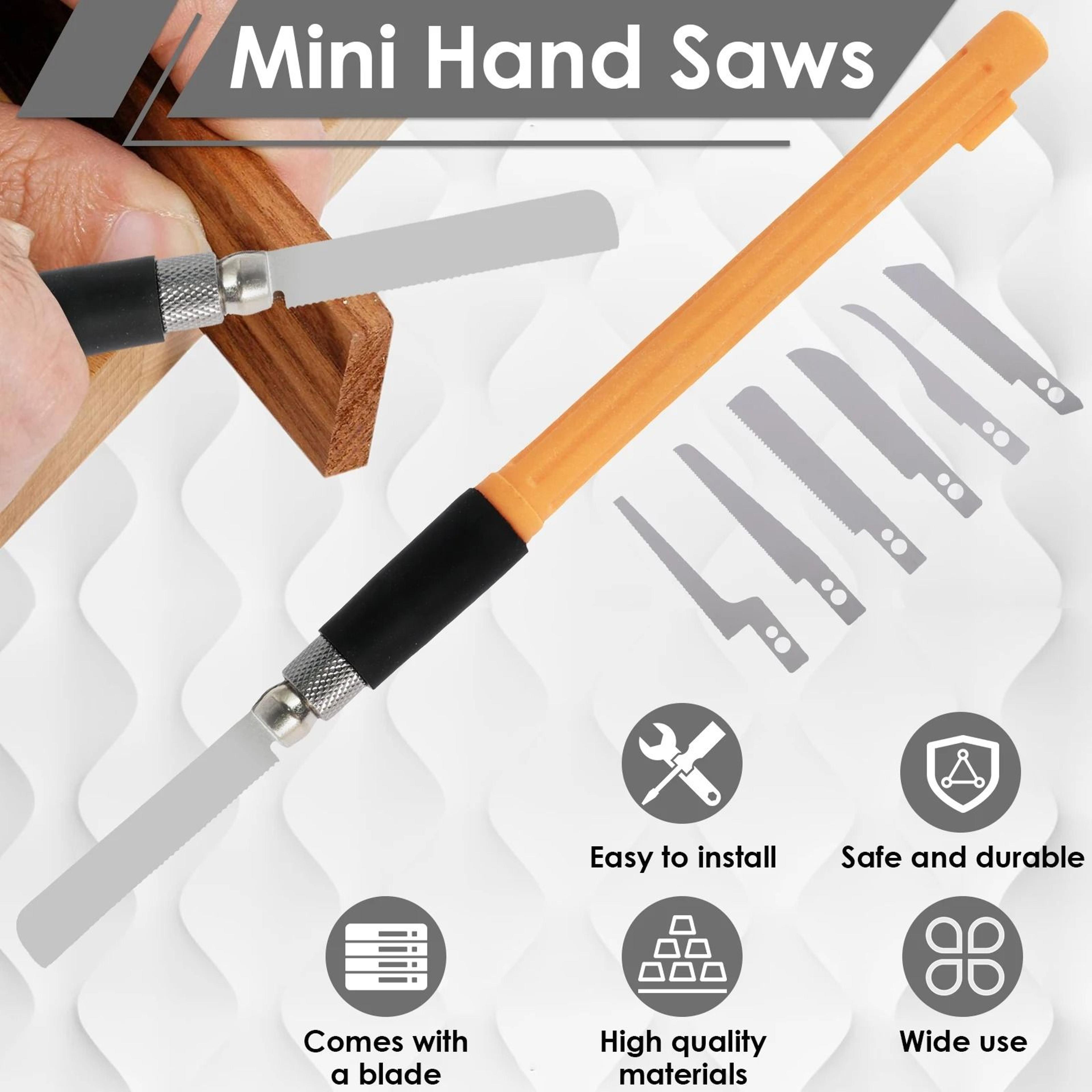 8Piece Mini Hand Saw Craft Kit  Precision Hobby Saw Set With Replaceable Blades For DIY Modeling  F 2