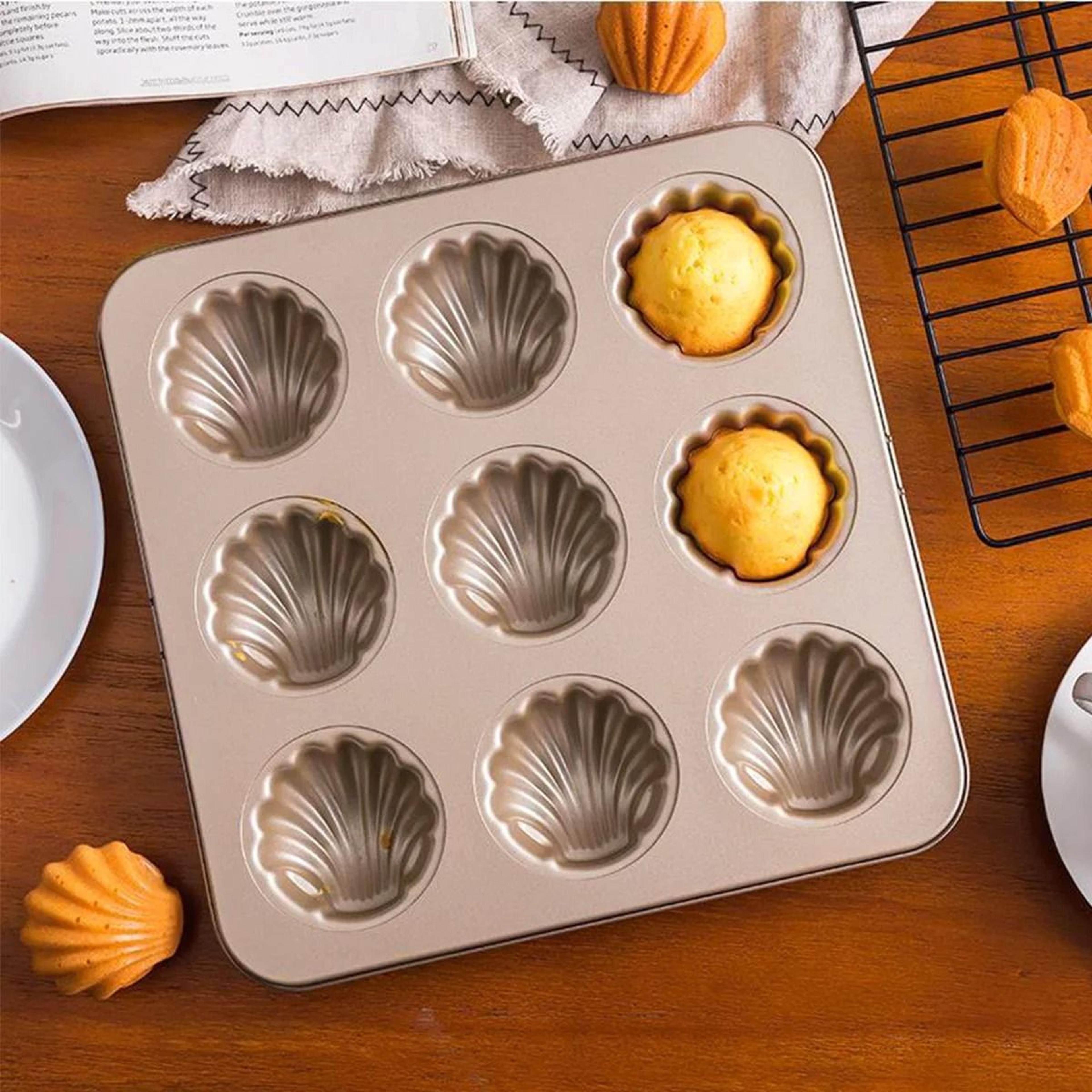 9 Cavity Non Stick Madeleine Baking Pan 0