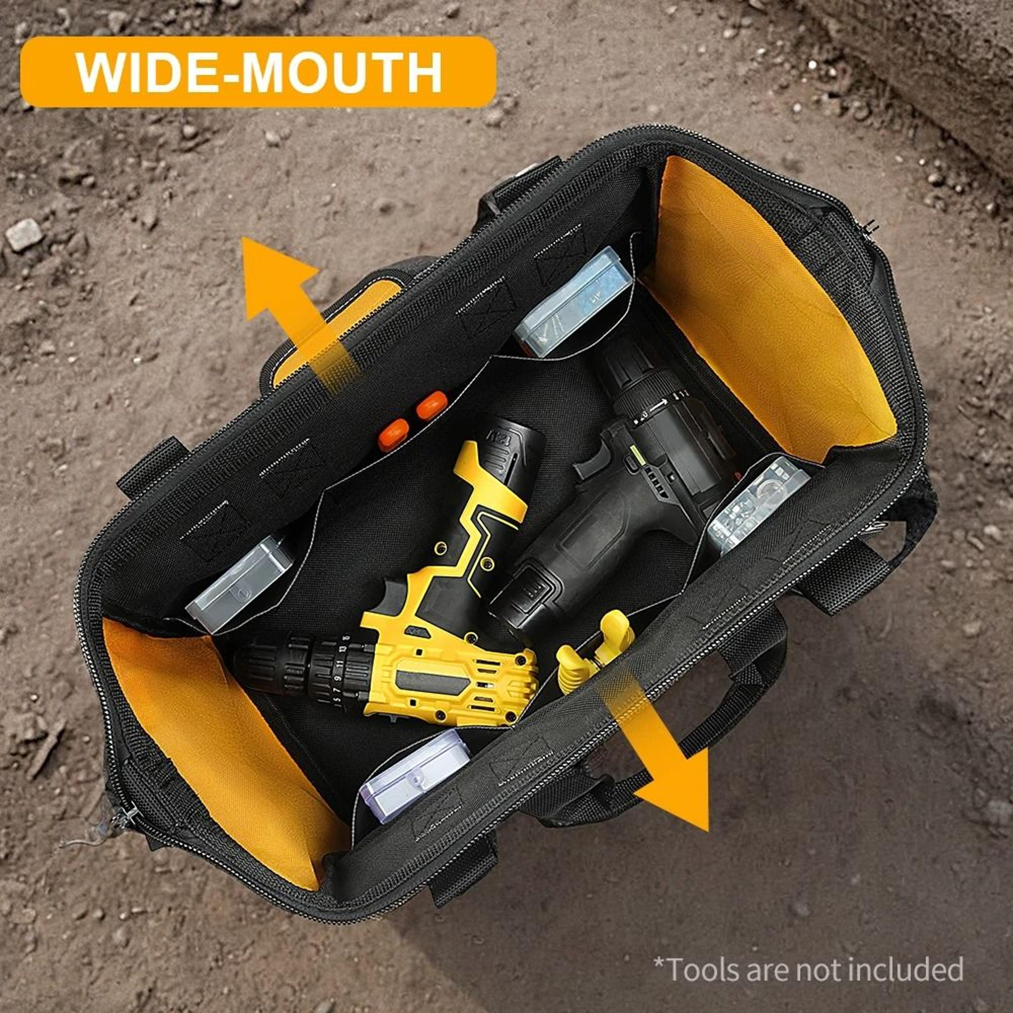 Heavy Duty Tool Bag With 14 Pockets And Shoulder Strap 6