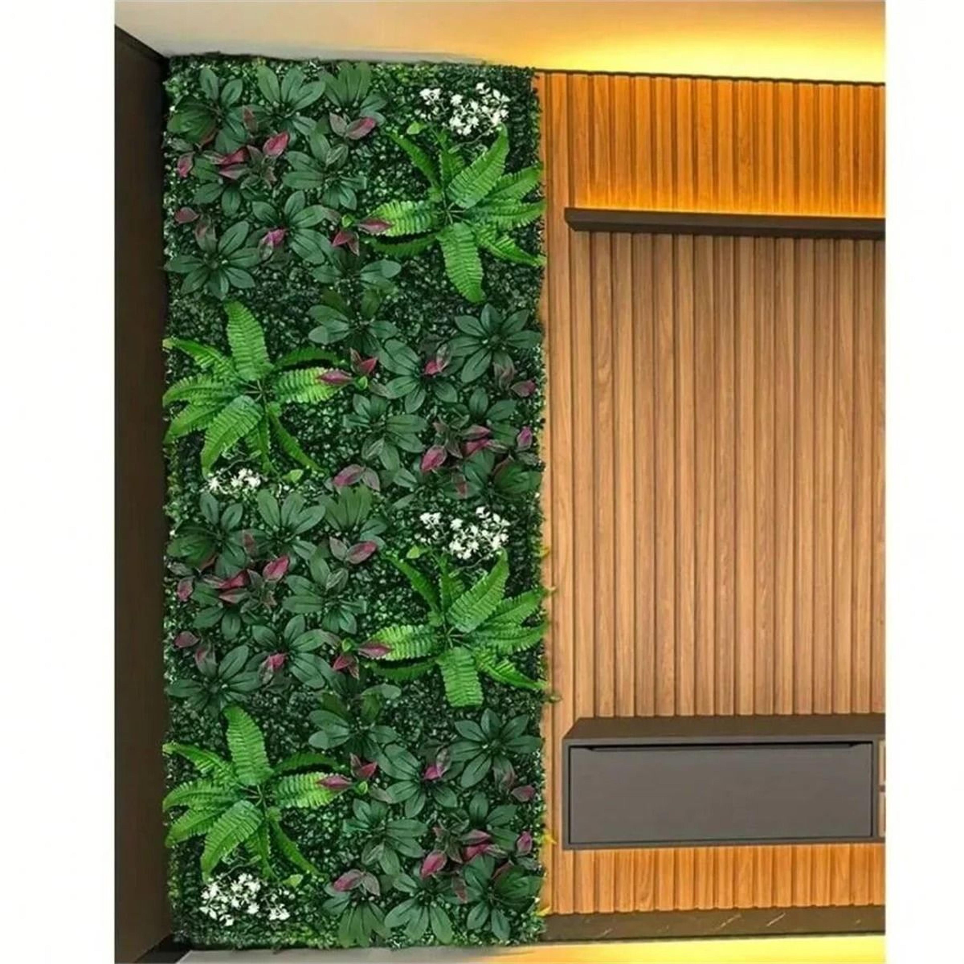Faux Jungle Grass Green Wall Panels 2