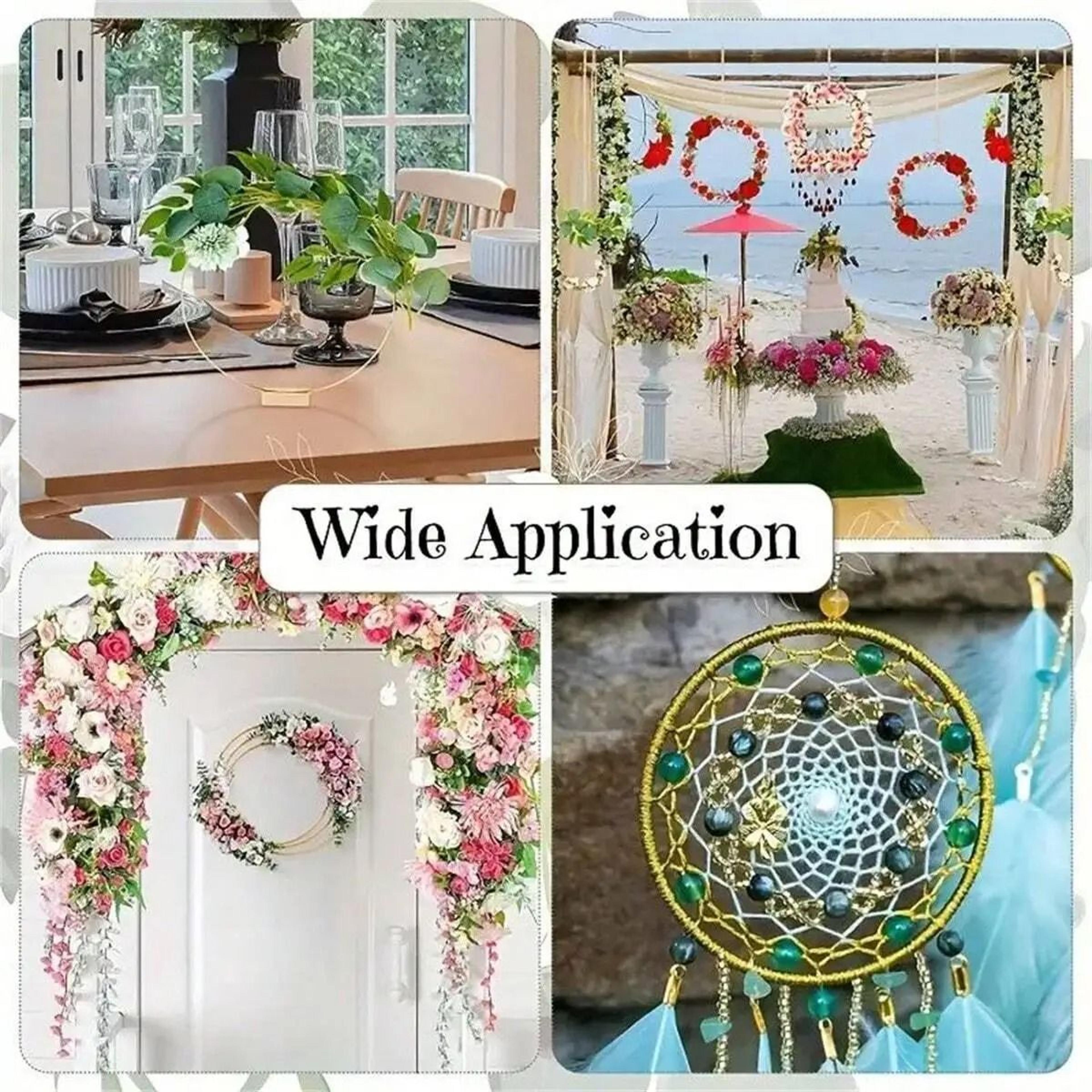 Gold Hoop Rings For DIY Floral Crafts 1