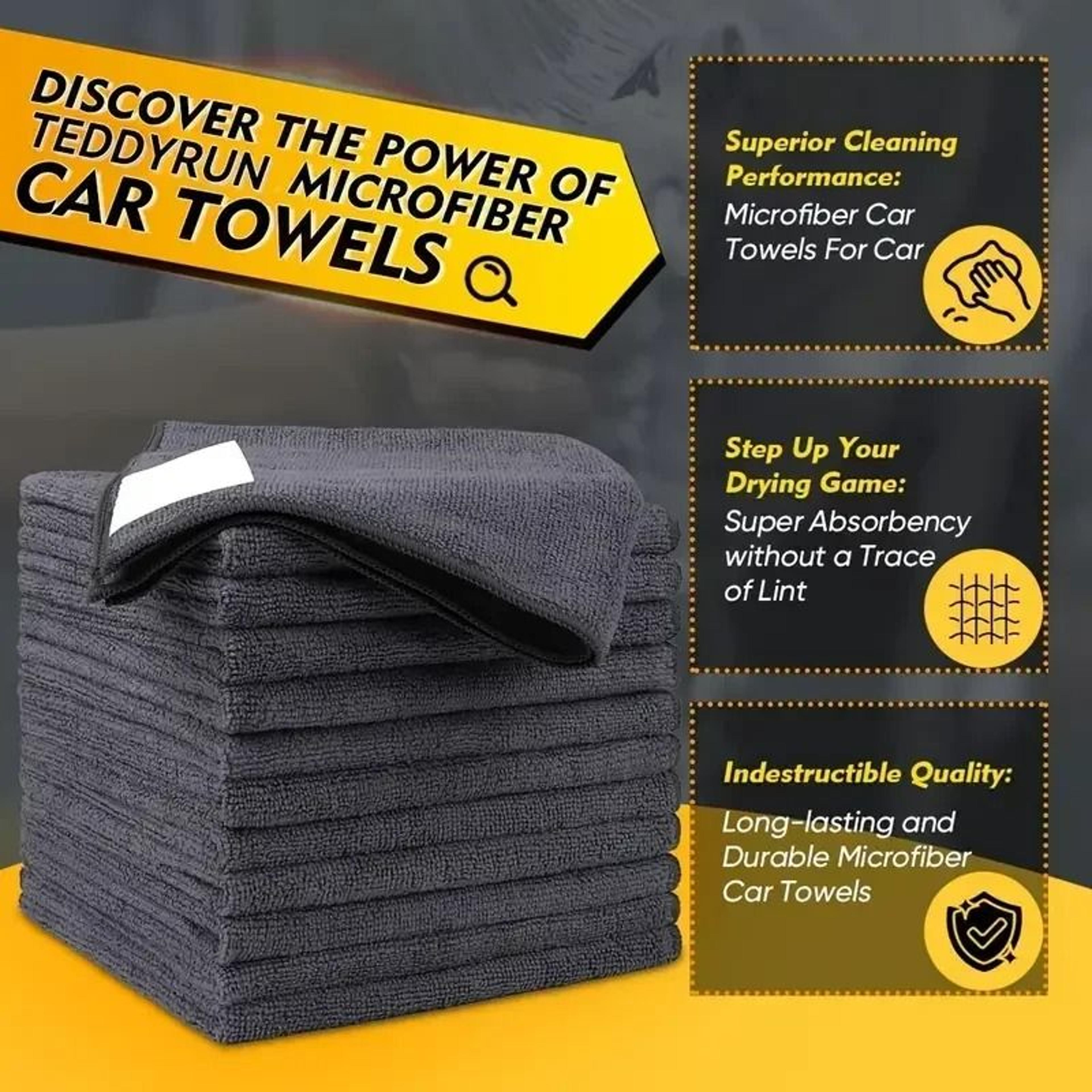 Black Microfiber Cleaning Cloths 3