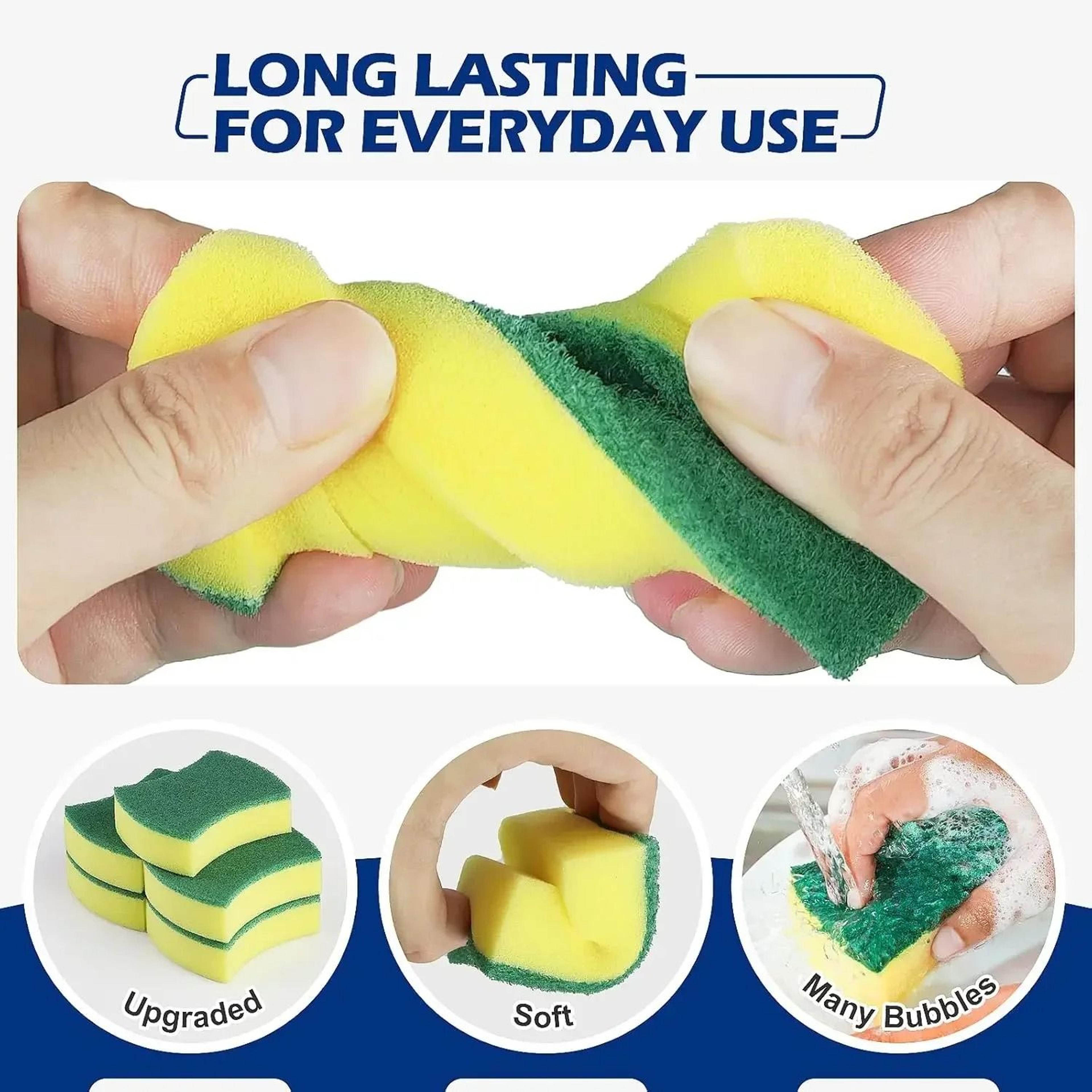 Soft Dishwashing Scouring Sponge Pads 3