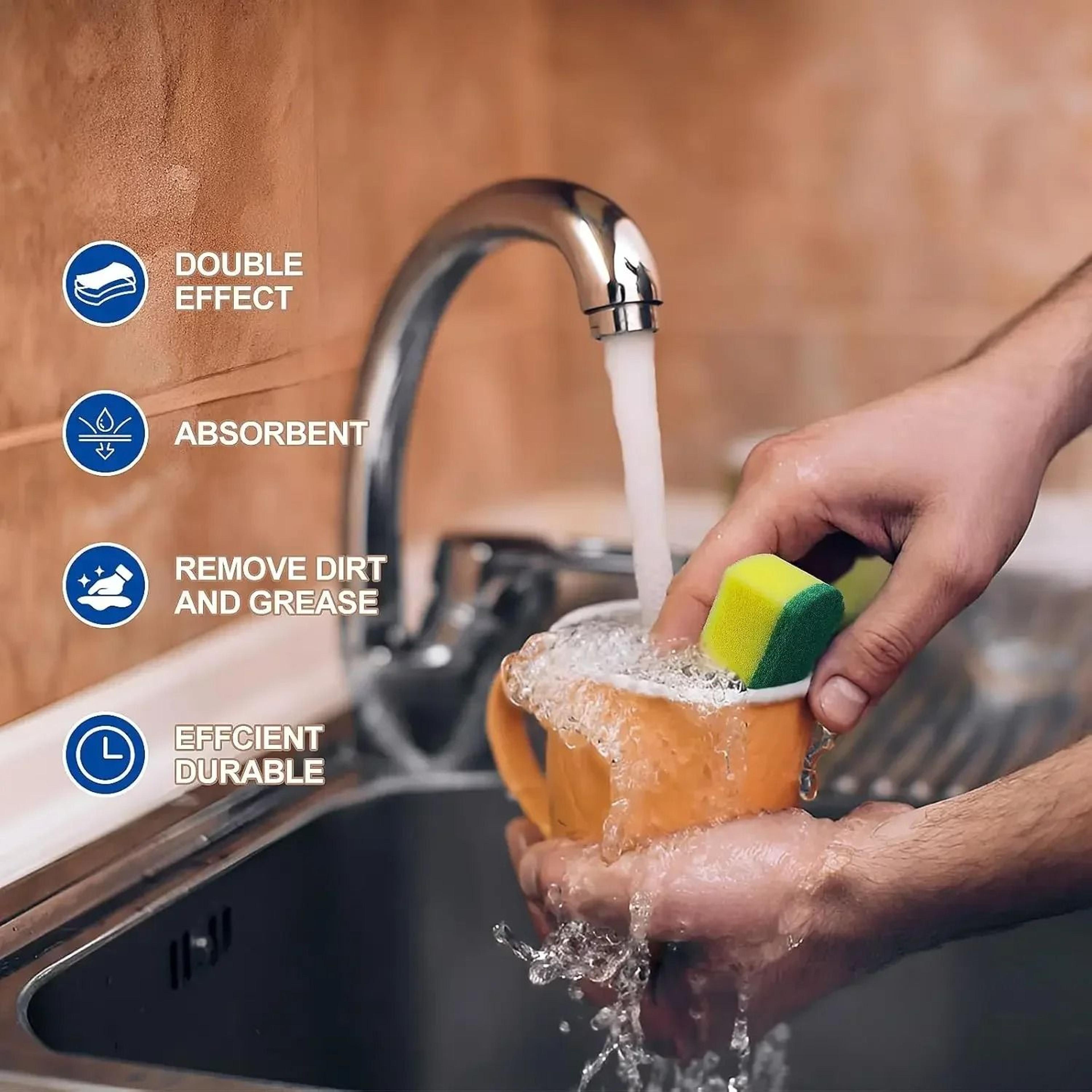 Soft Dishwashing Scouring Sponge Pads 4