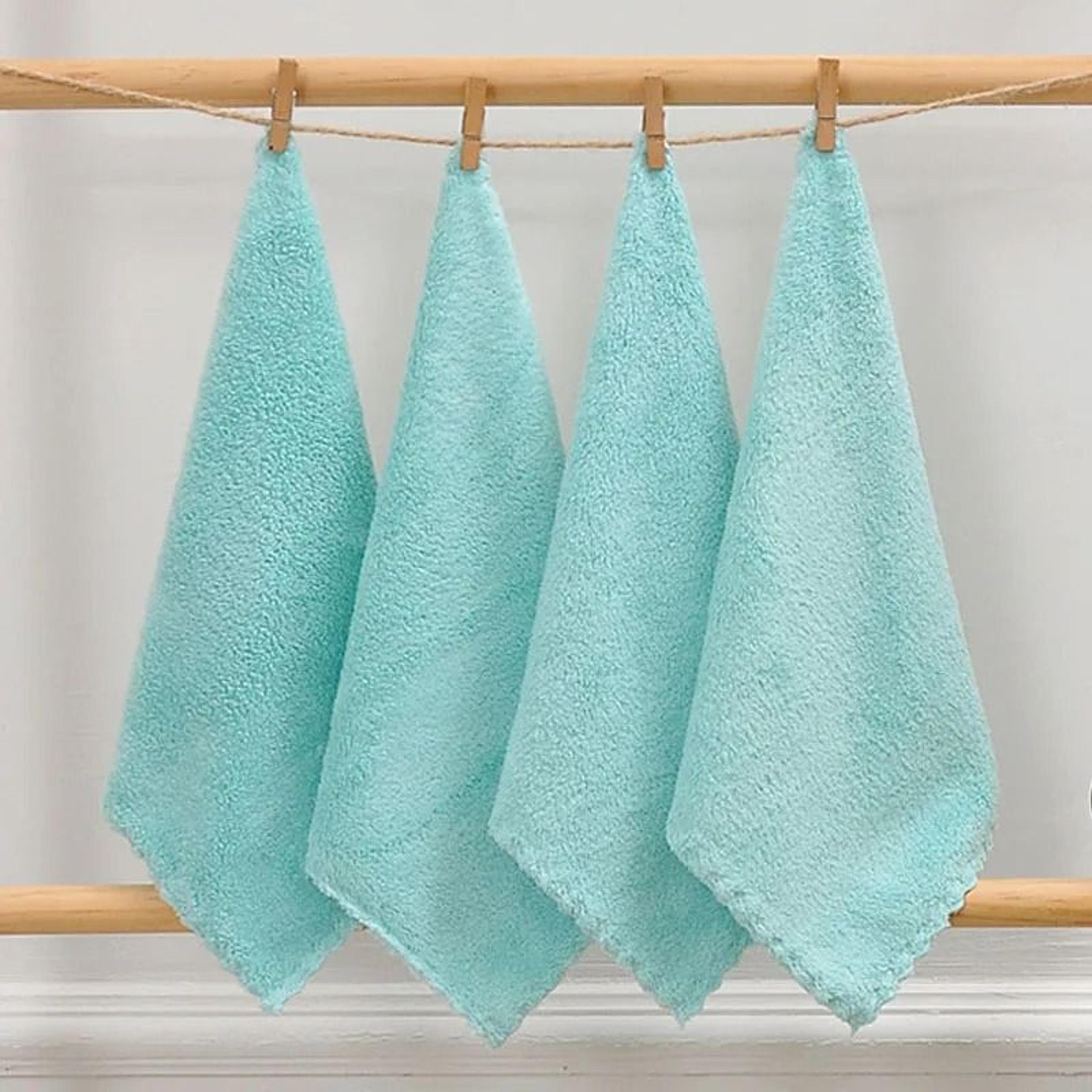 Soft Coral Fleece Hand Towels 8