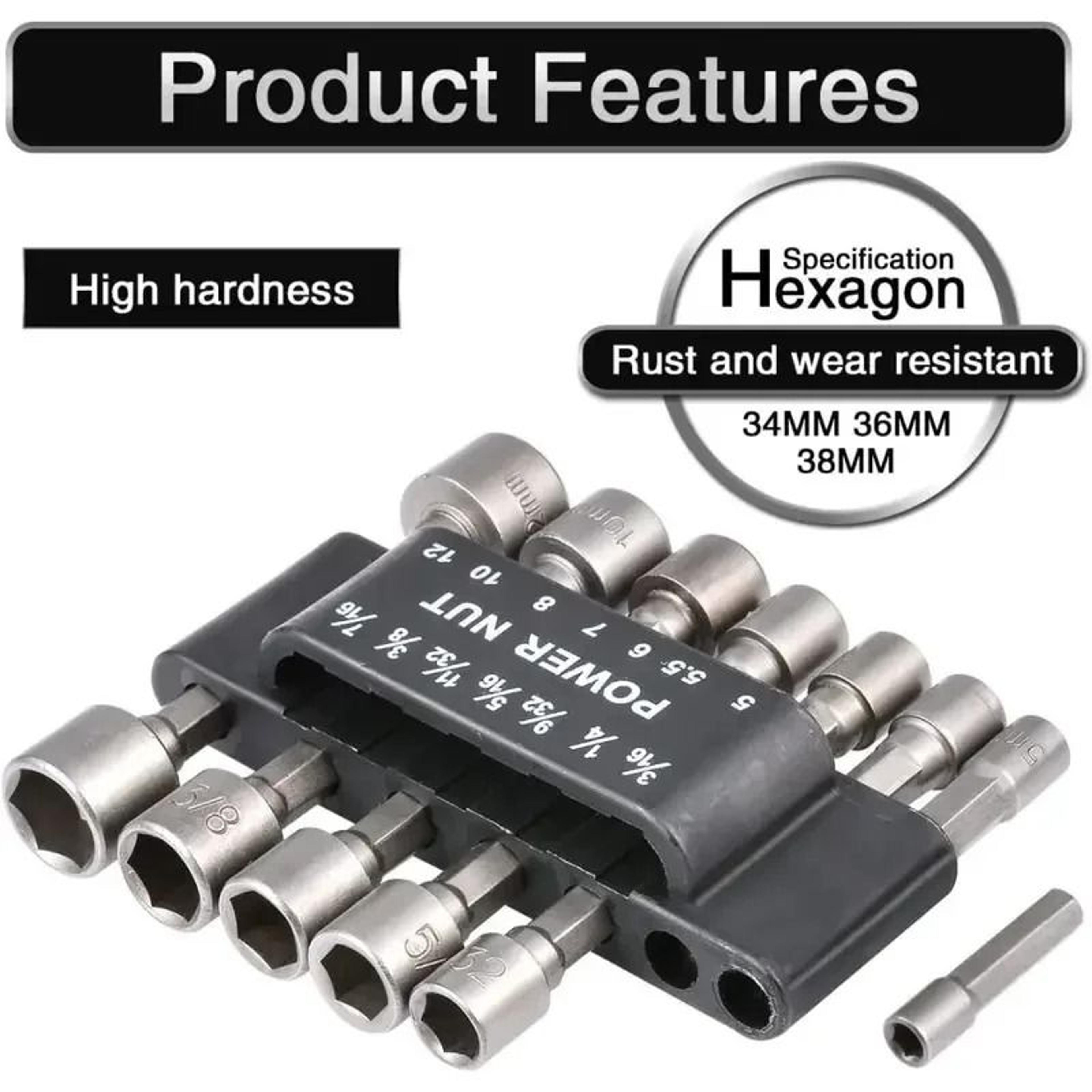 Metric Nut Driver Socket Set 4