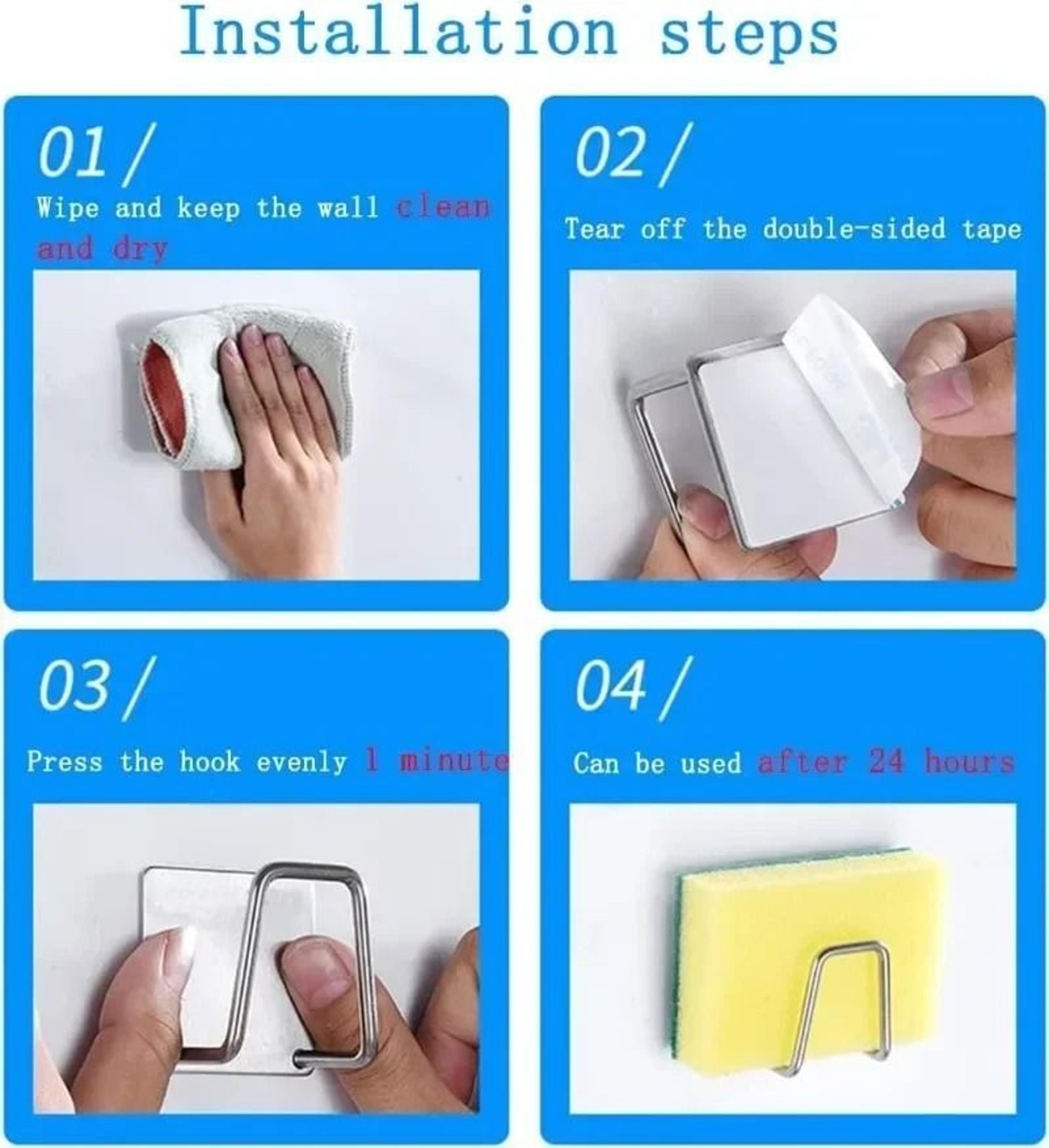 Transparent Self Adhesive Utility Wall Hooks 5