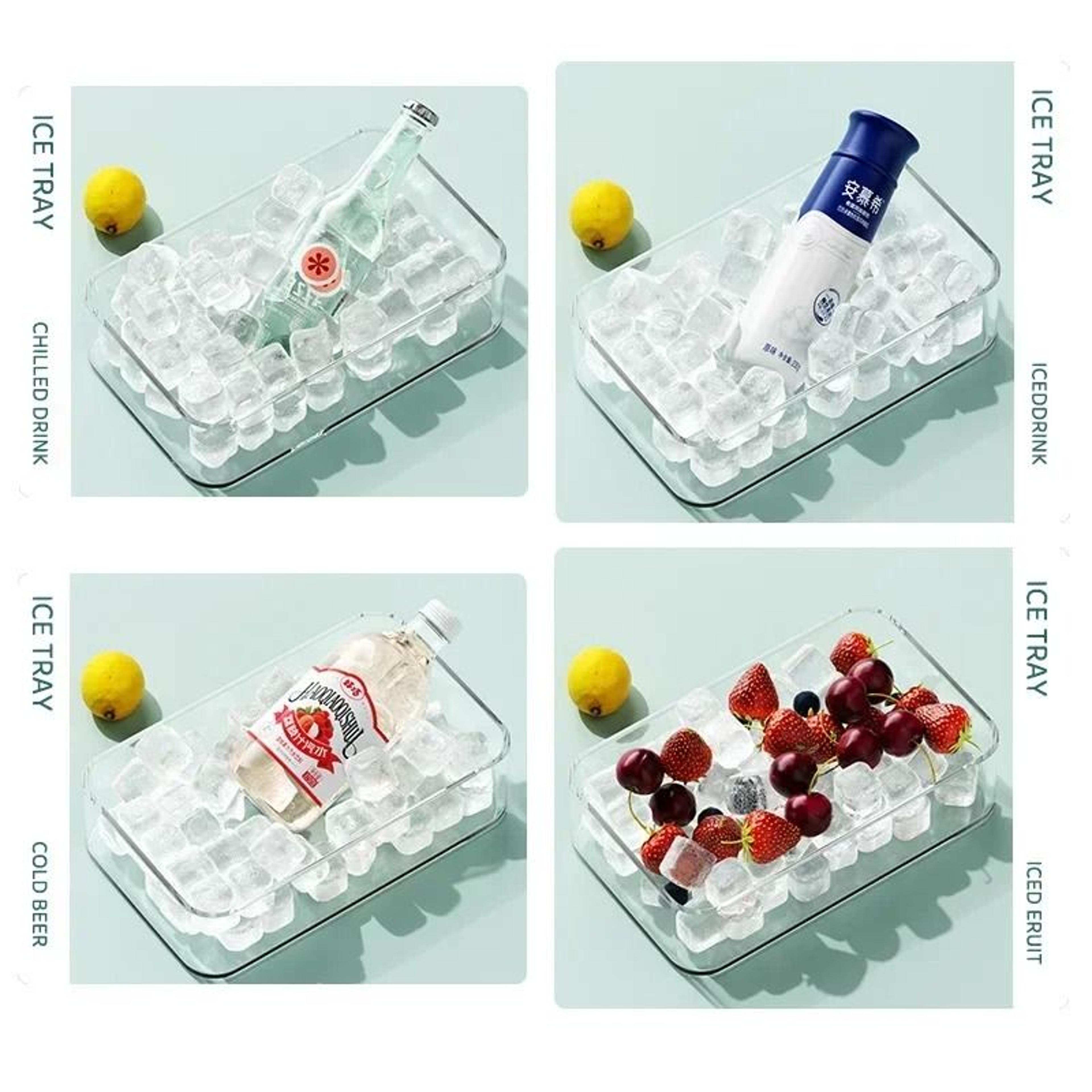 Silicone Ice Cube Trays With Lids For Freezer Storage 2