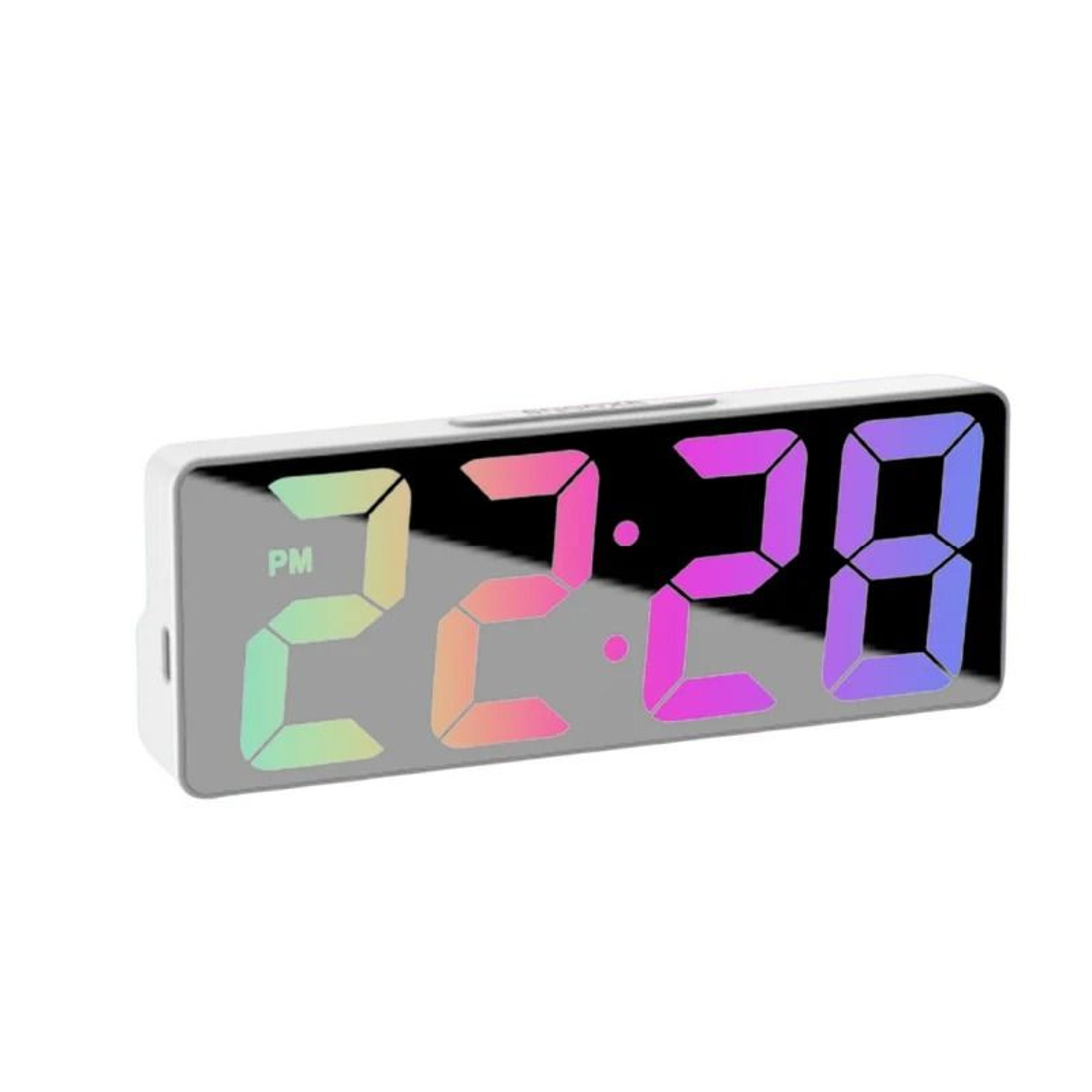 LED Digital Alarm Clock With Temperature Display For Bedroom Desk 7