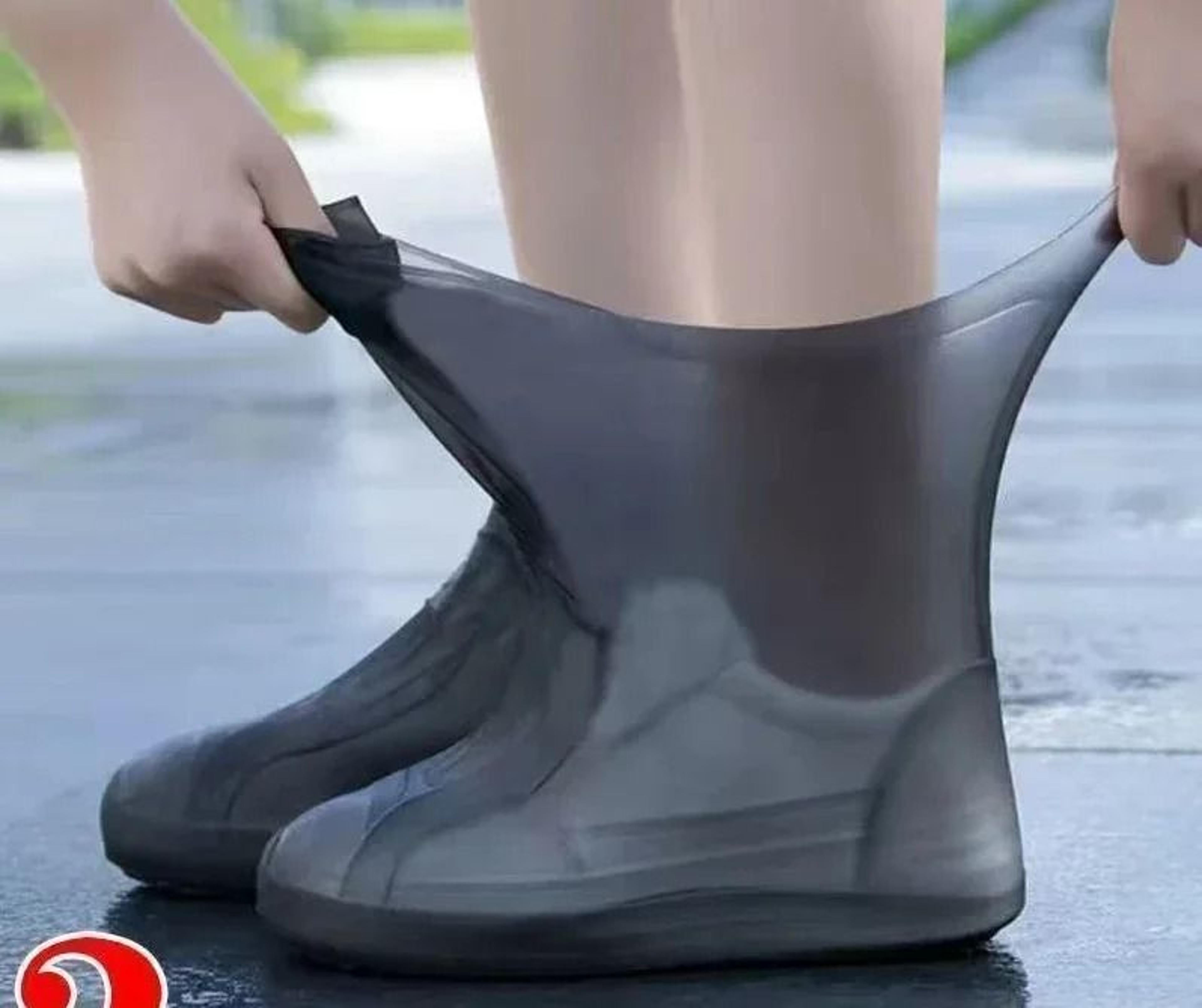 Reusable Waterproof Rain Shoe Covers With Non Slip Sole 1