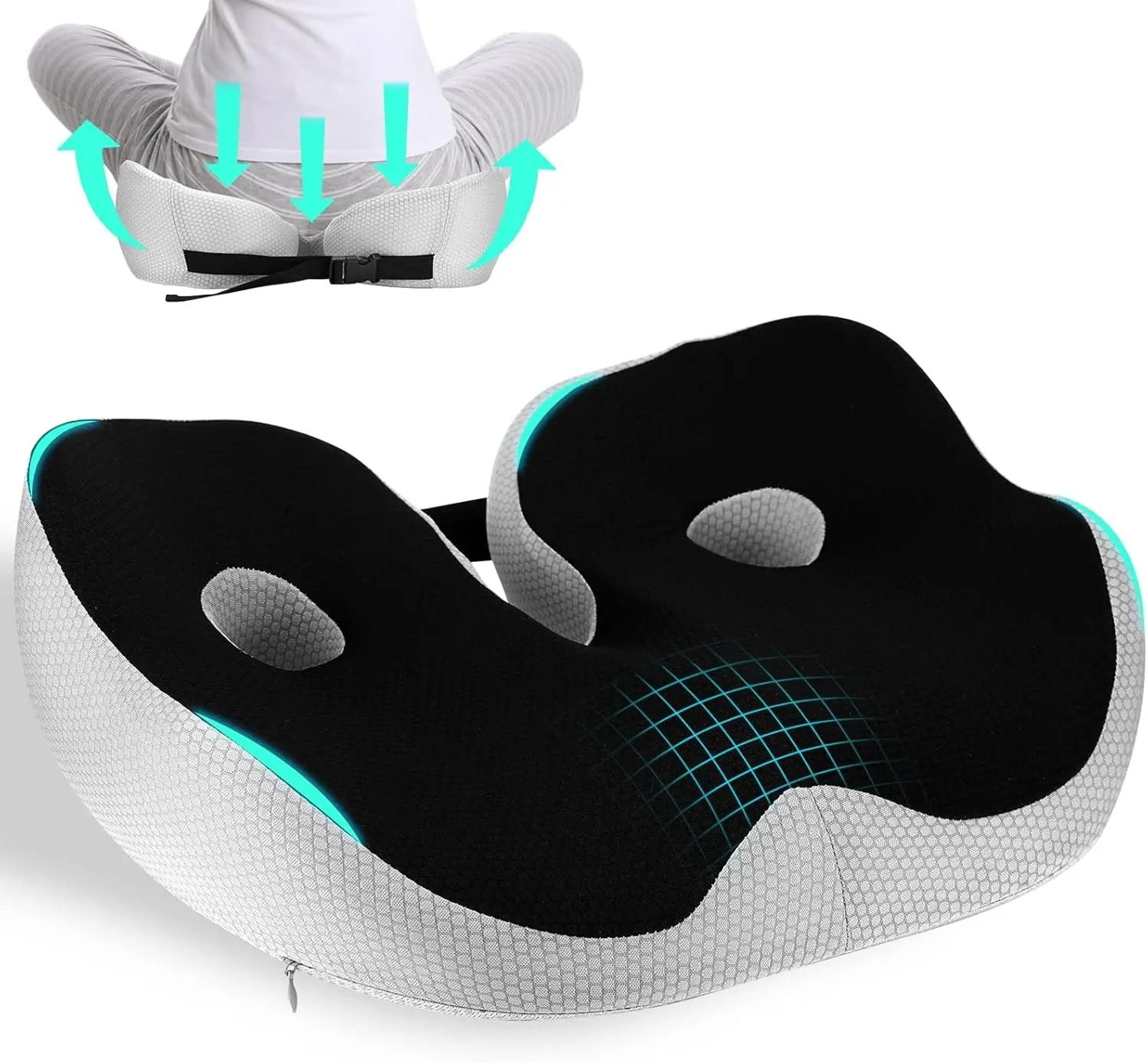orthopedic memory foam seat cushion for office chair car and coccyx support