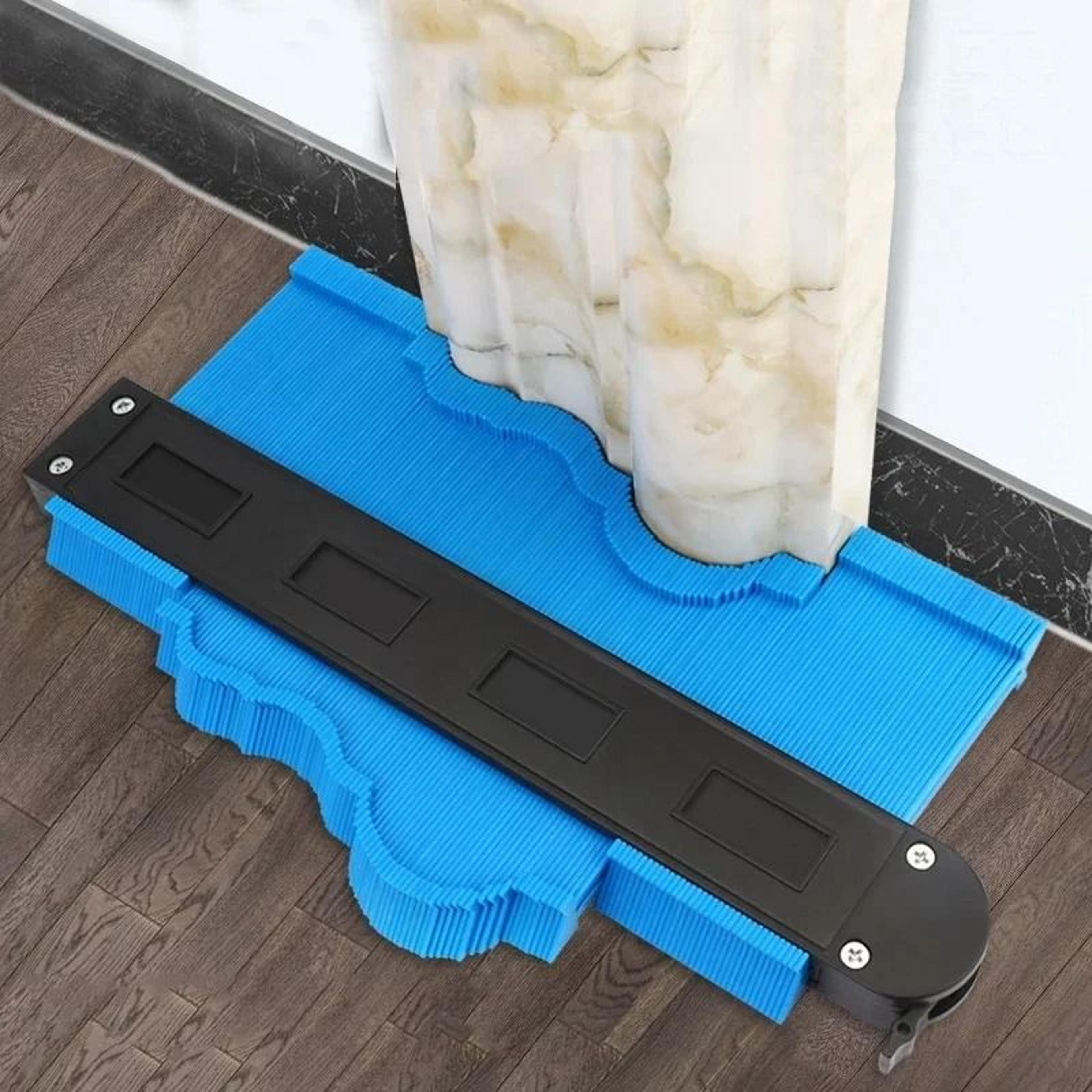 multifunction contour gauge ruler for tile woodworking and cutting templates