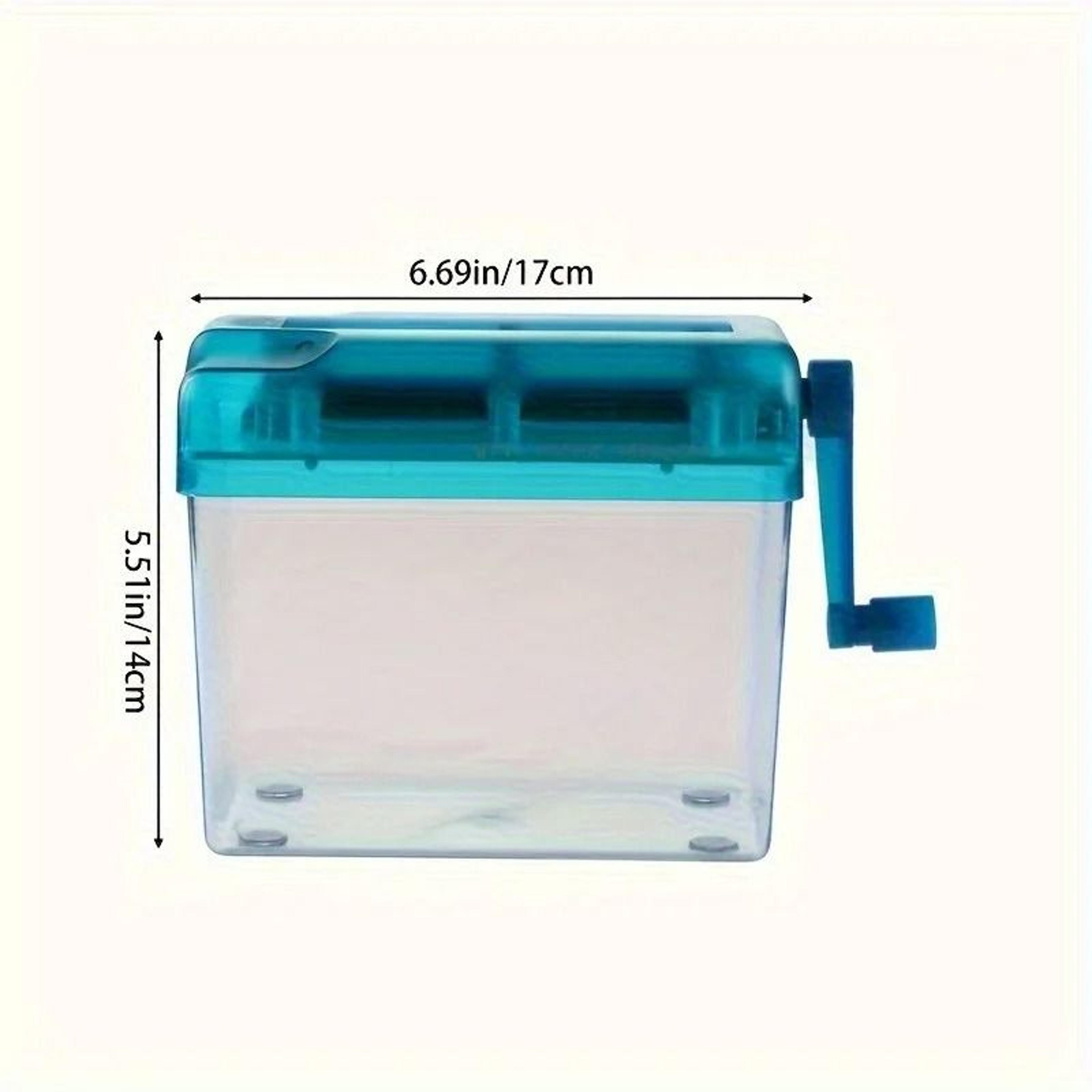 Portable Manual Paper Shredder Cross Cut Desktop Document Shredder 4