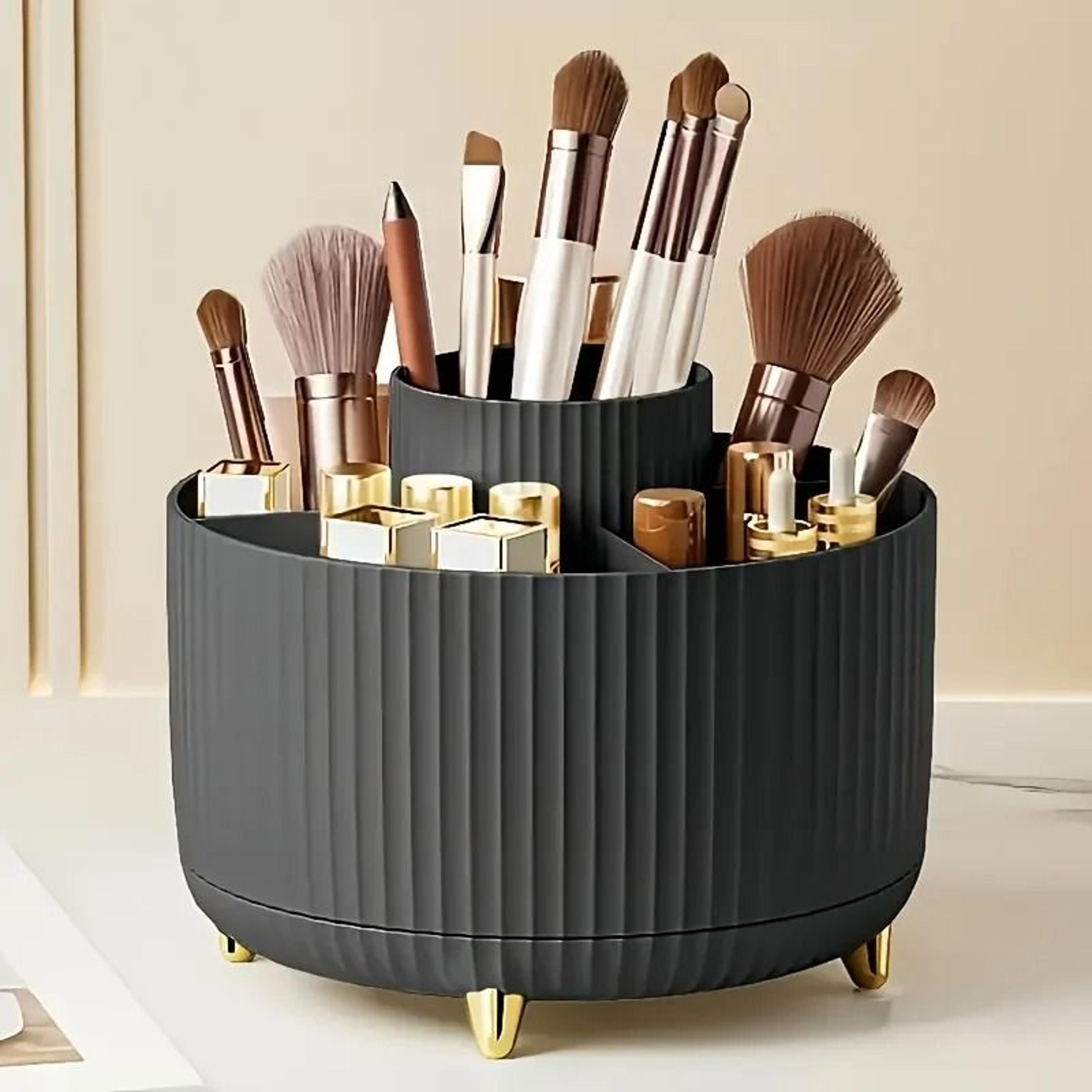 360 Degree Rotating Cosmetic Organizer With 5 Compartments 7
