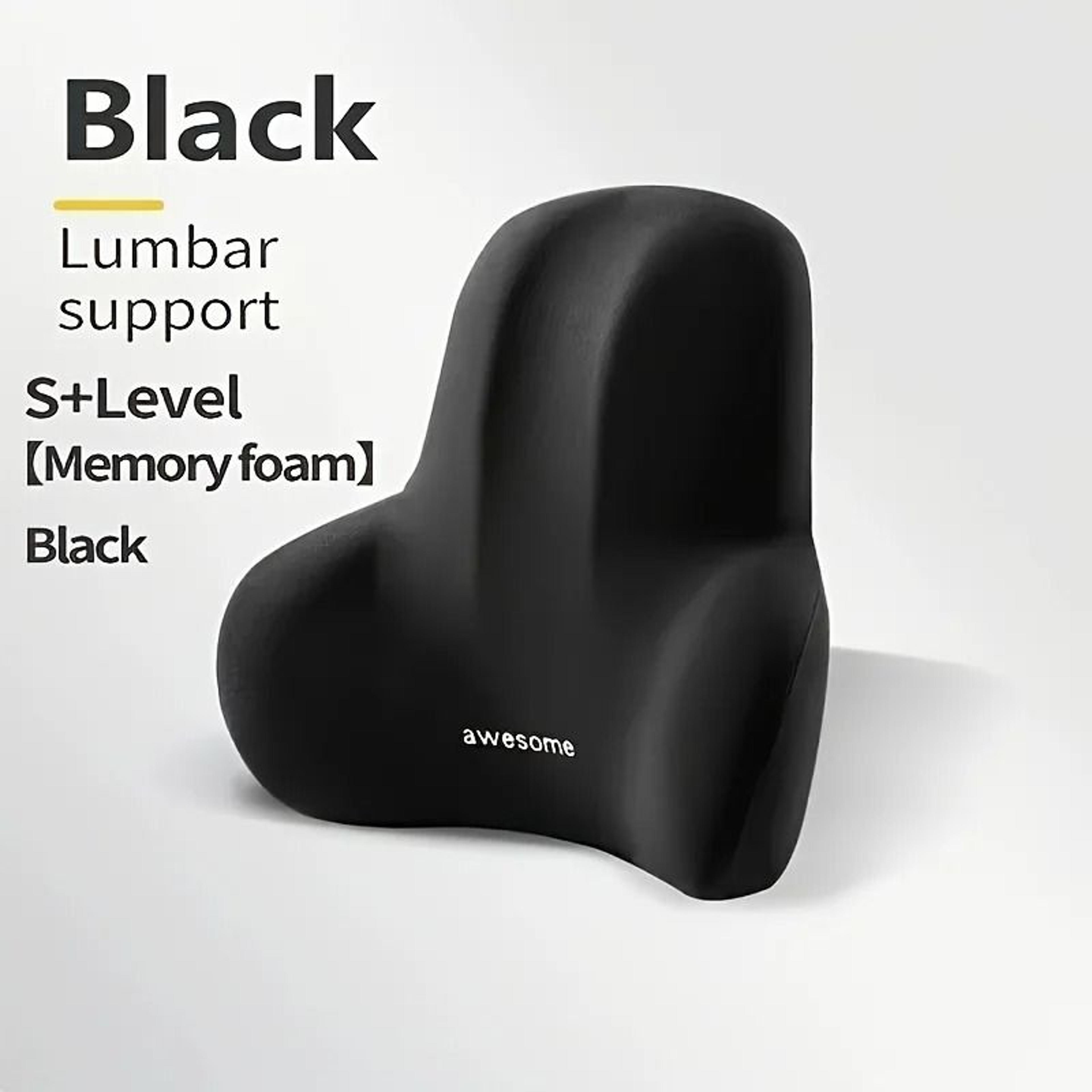 Memory Foam Lumbar Support Pillow For Office Car And Gaming Chairs 6
