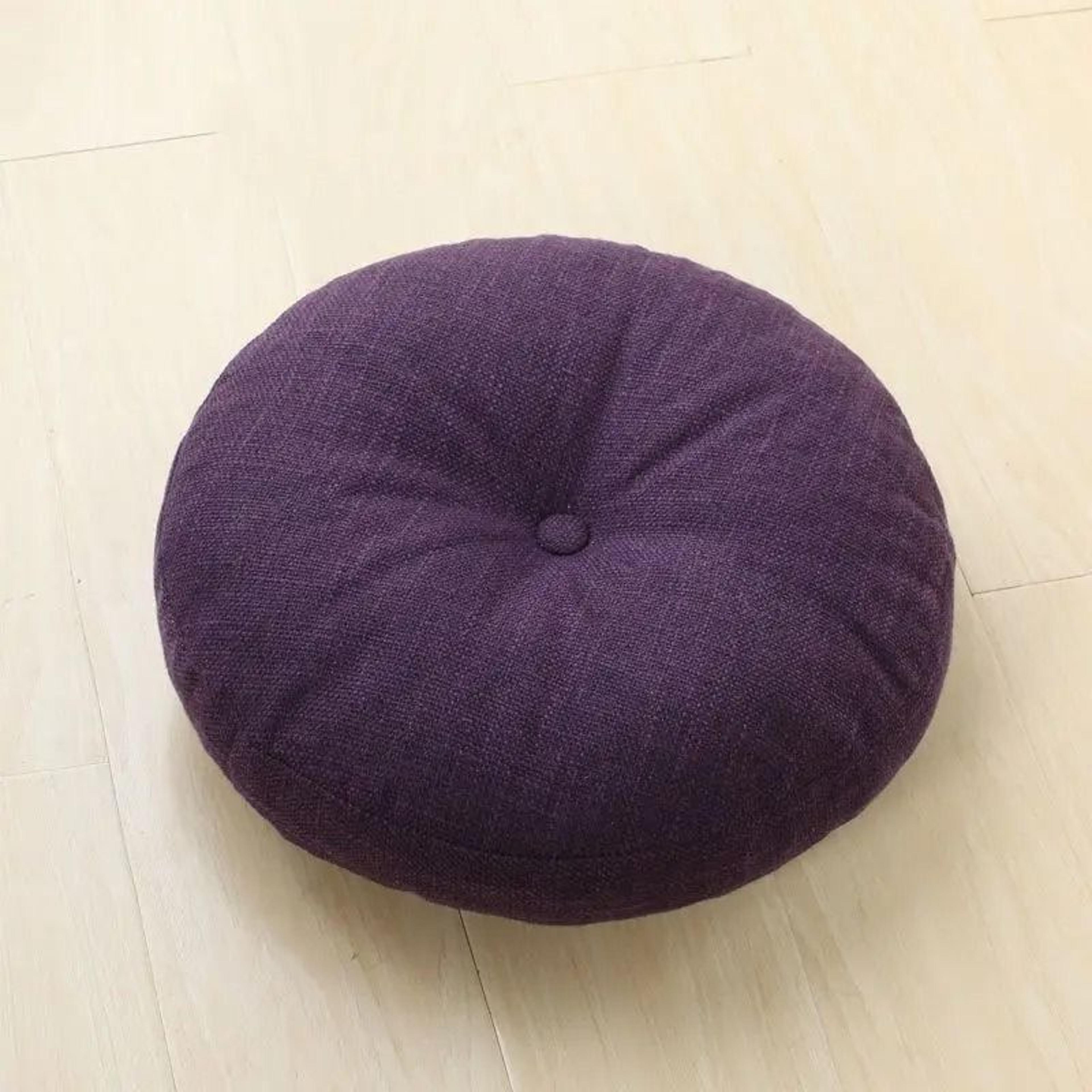 Round Chenille Floor Pillow For Meditation Living Room Balcony And Extra Seating 8
