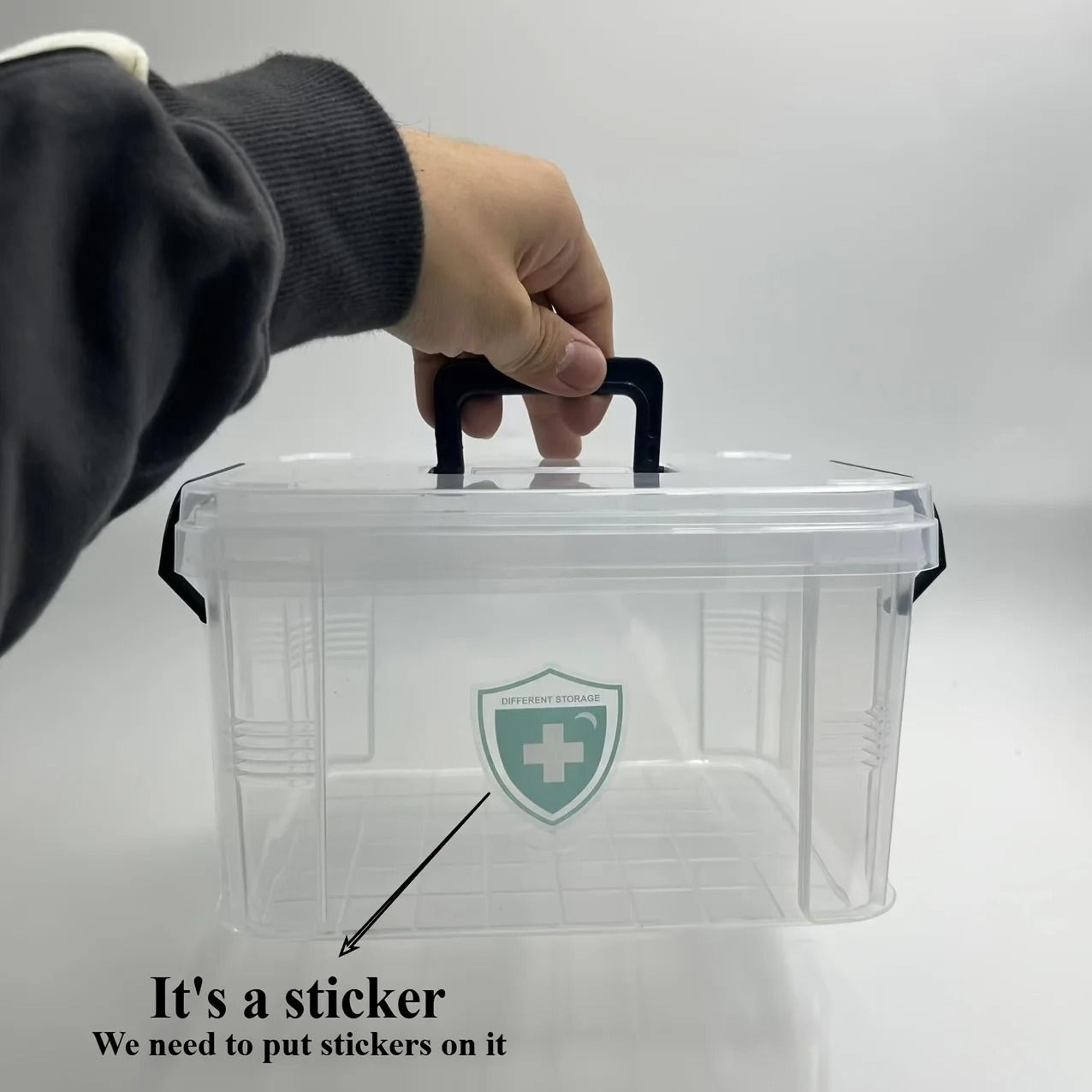 Modern Waterproof Double Layer Medicine Storage Box With Flip Top Closure 7