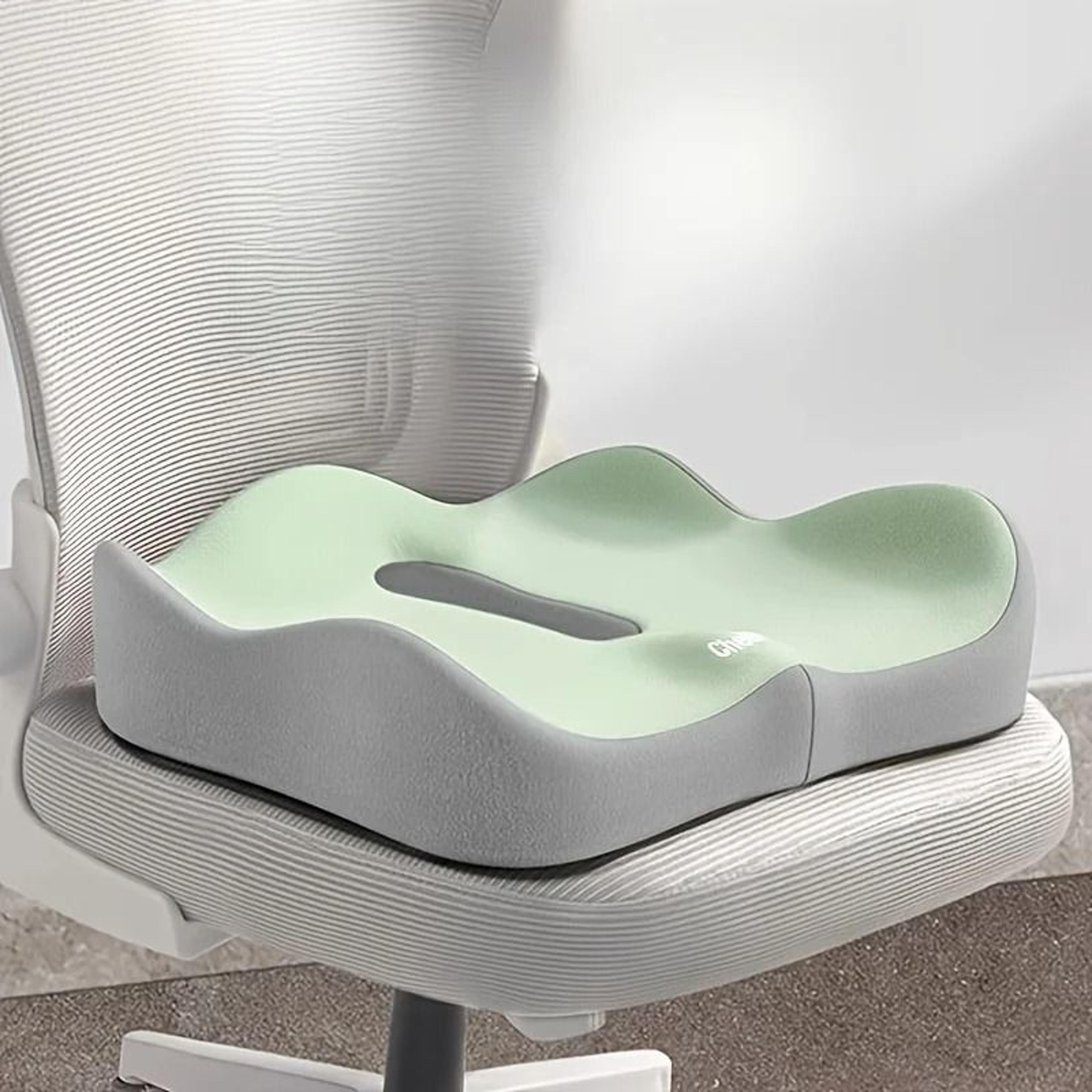 Ergonomic 3 Zone Memory Foam Seat Cushion For Office Car And Wheelchair 0