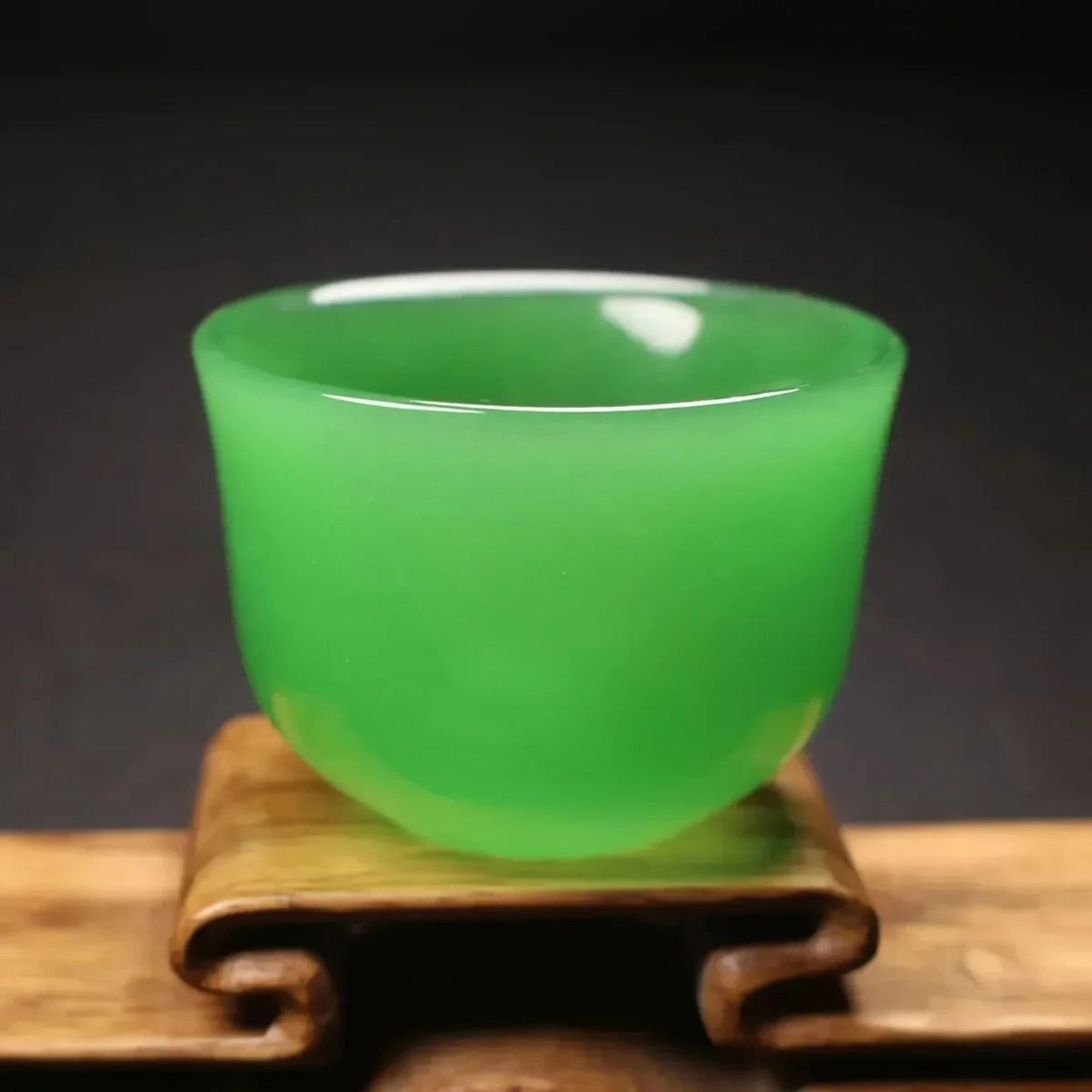 Jade Tea Cup Handmade Kung Fu Tea Cup Natural Jade Master Tea Cup 3
