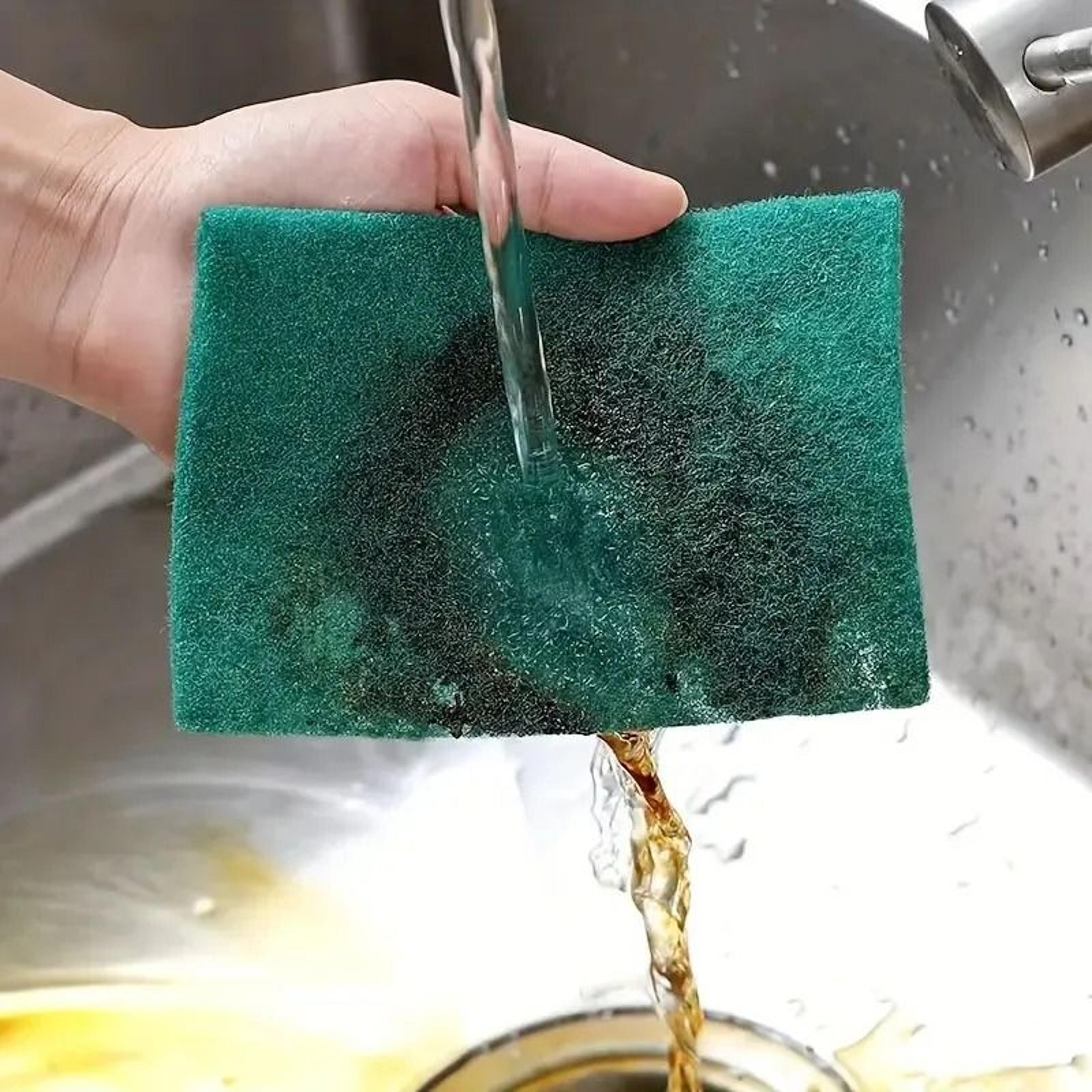 Scratch Free Reusable Kitchen Scrub Pads Multipurpose Dishwashing Cleaning Sponges 4