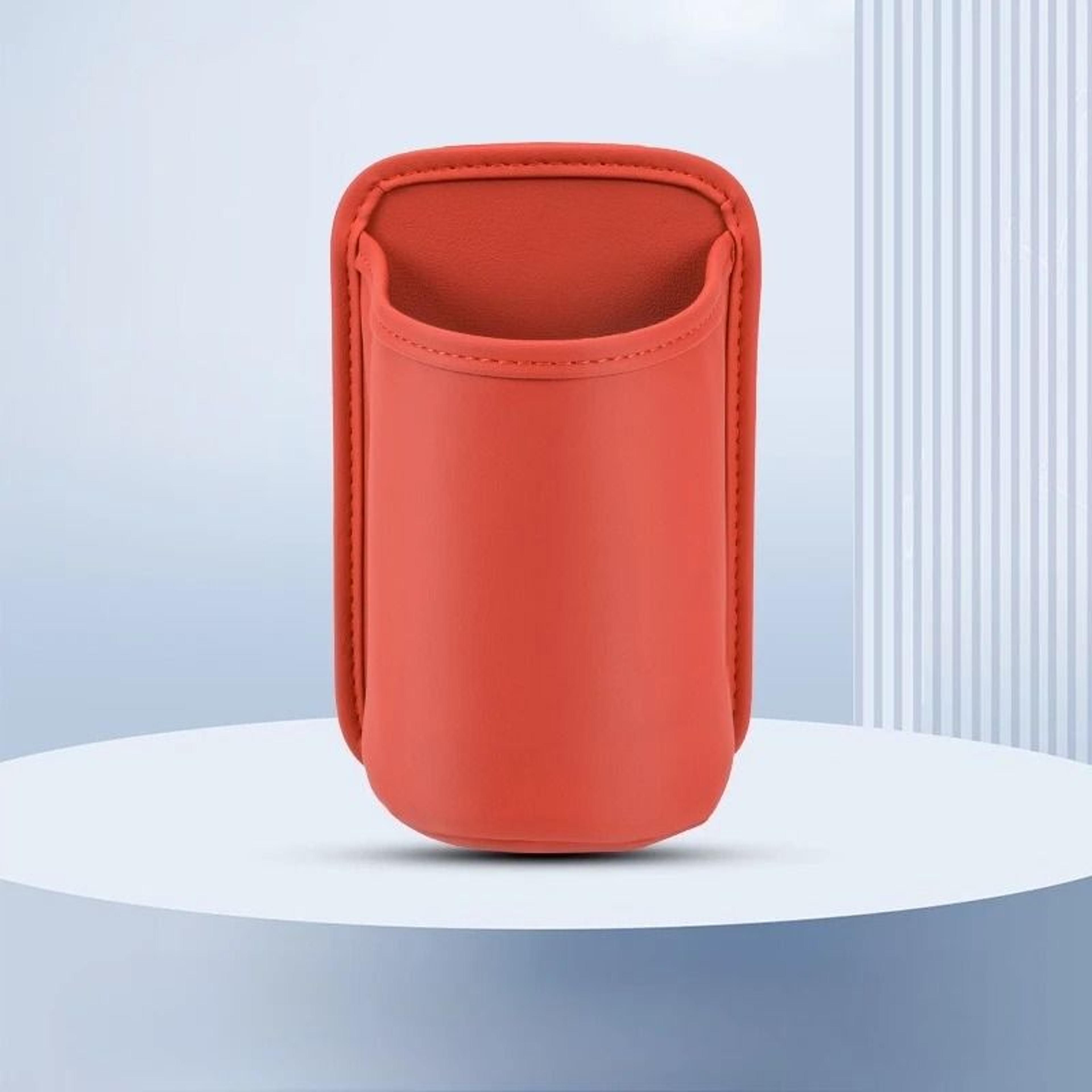 Faux Leather Car Cup Holder Organizer Multifunctional Storage Box 12