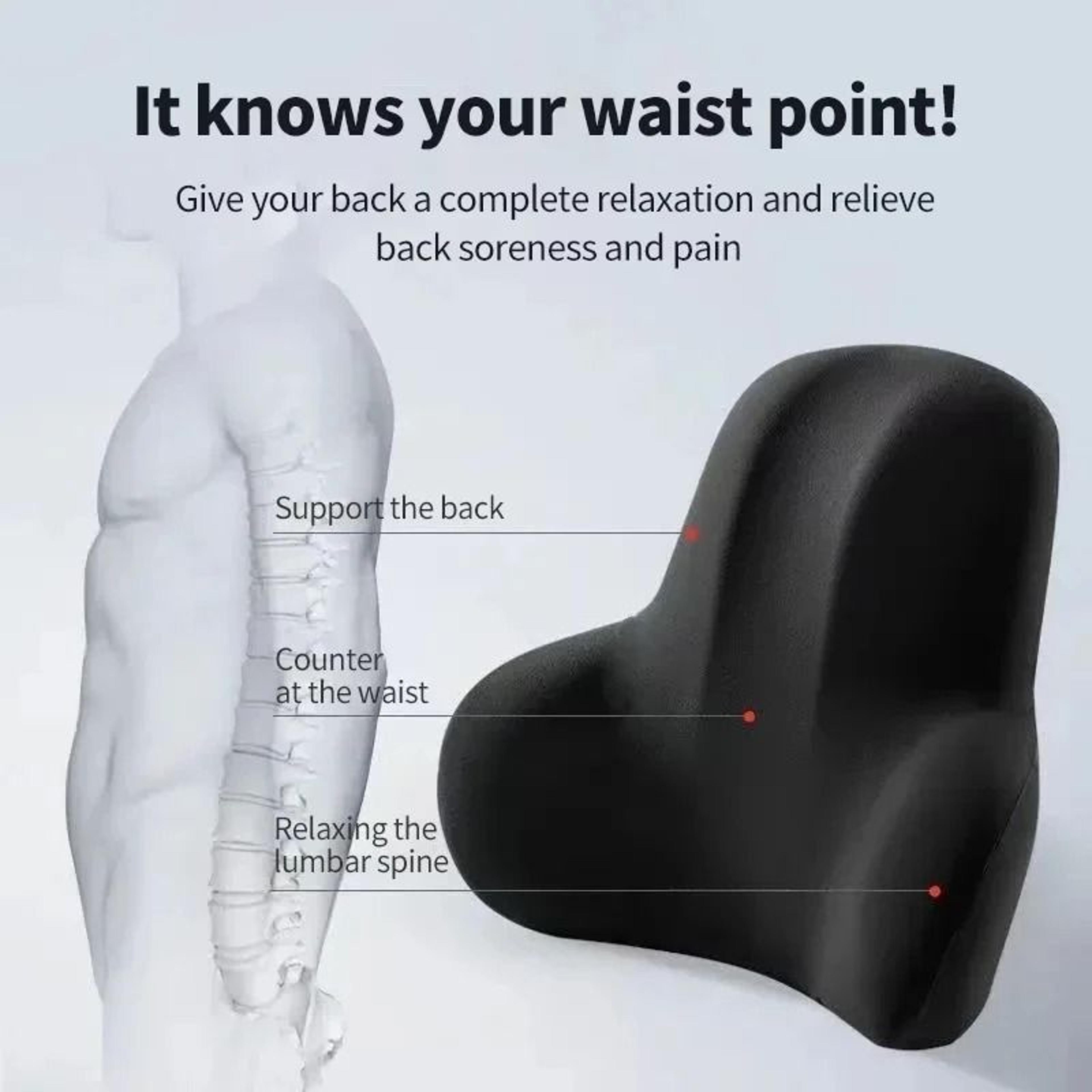Memory Foam Office Chair Cushion With Lumbar Support 1