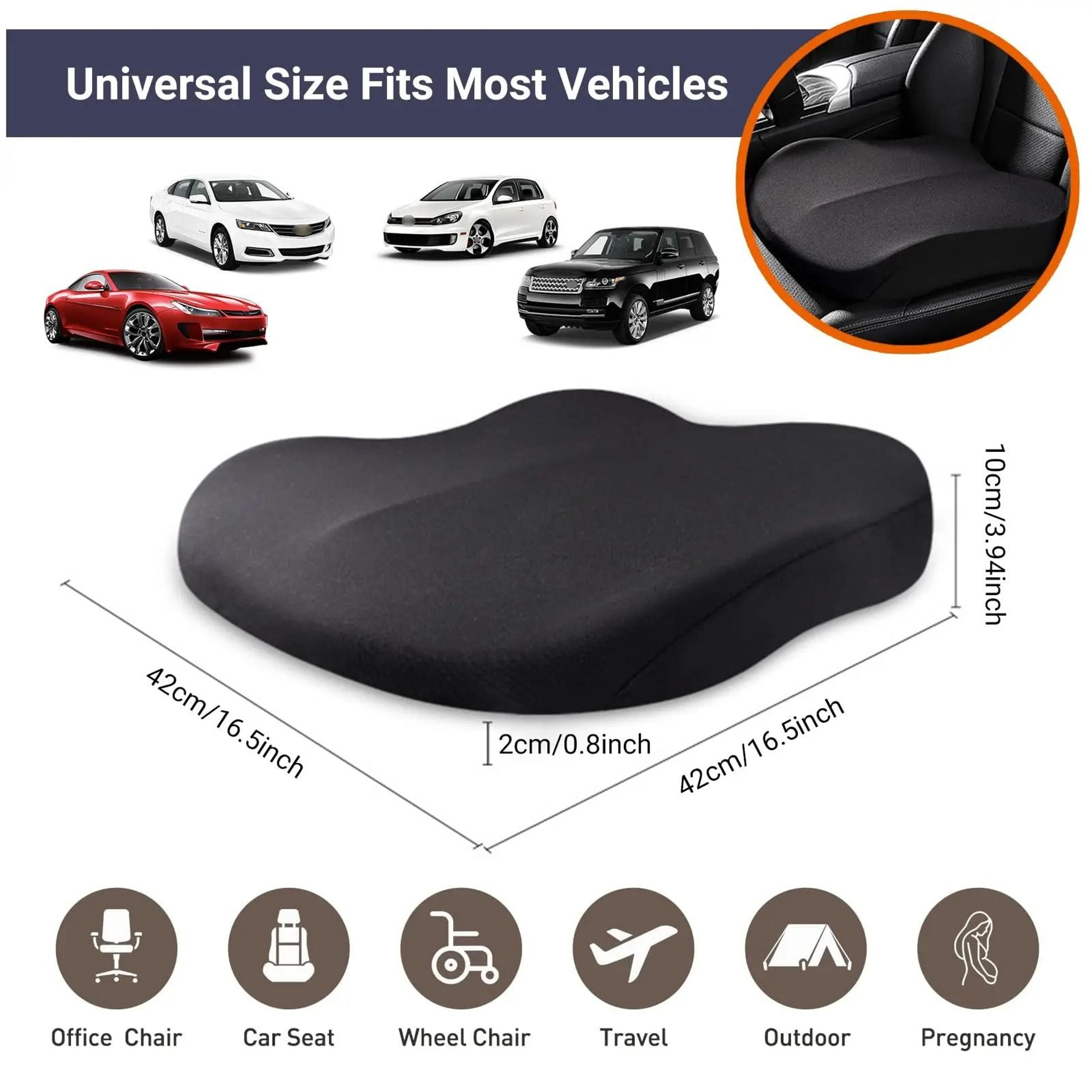 Memory Foam Seat Cushion Slow Rebound Hip Support Pad For Office Car And Chair 3