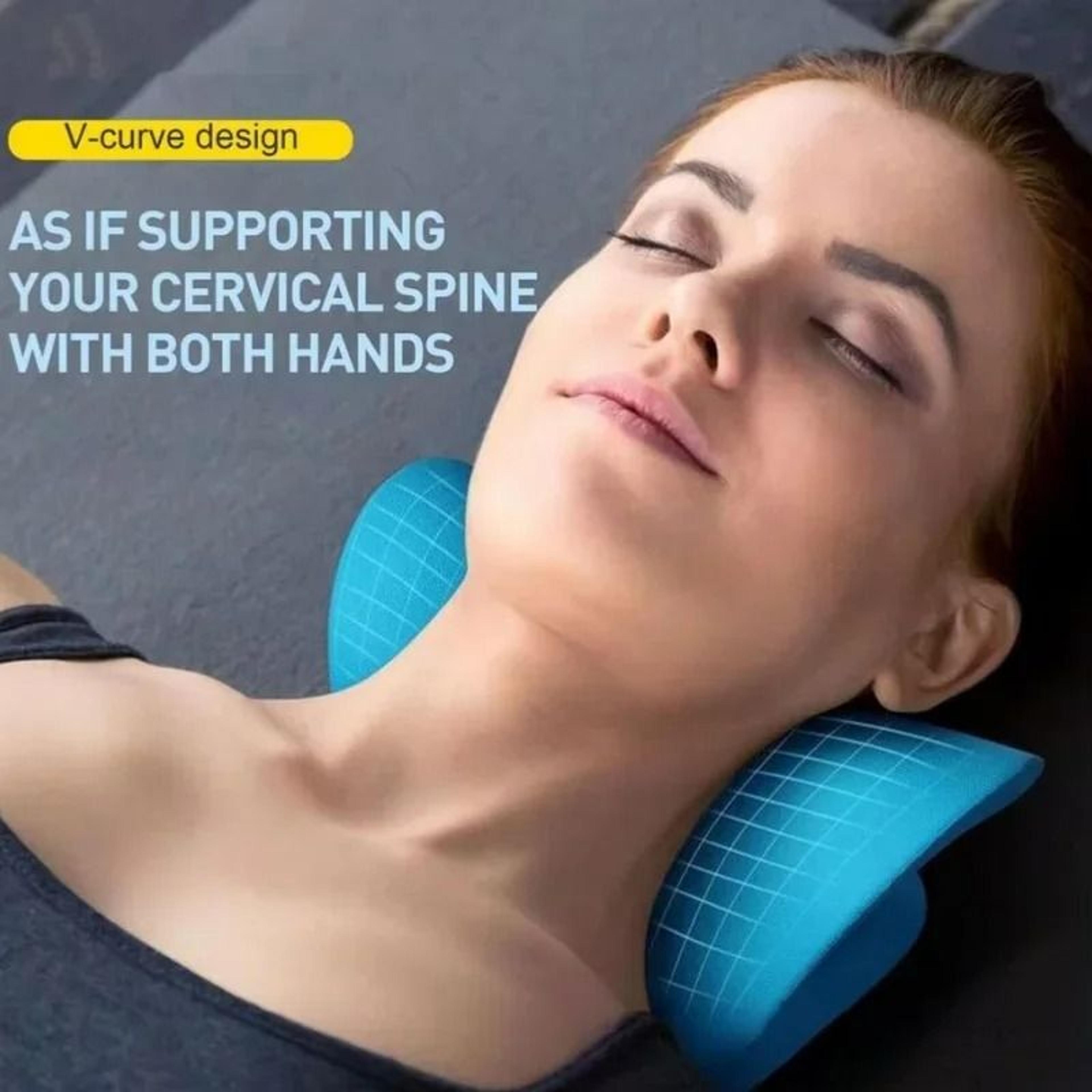 Cervical Neck Stretcher Traction Pillow For Shoulder Relaxation 2